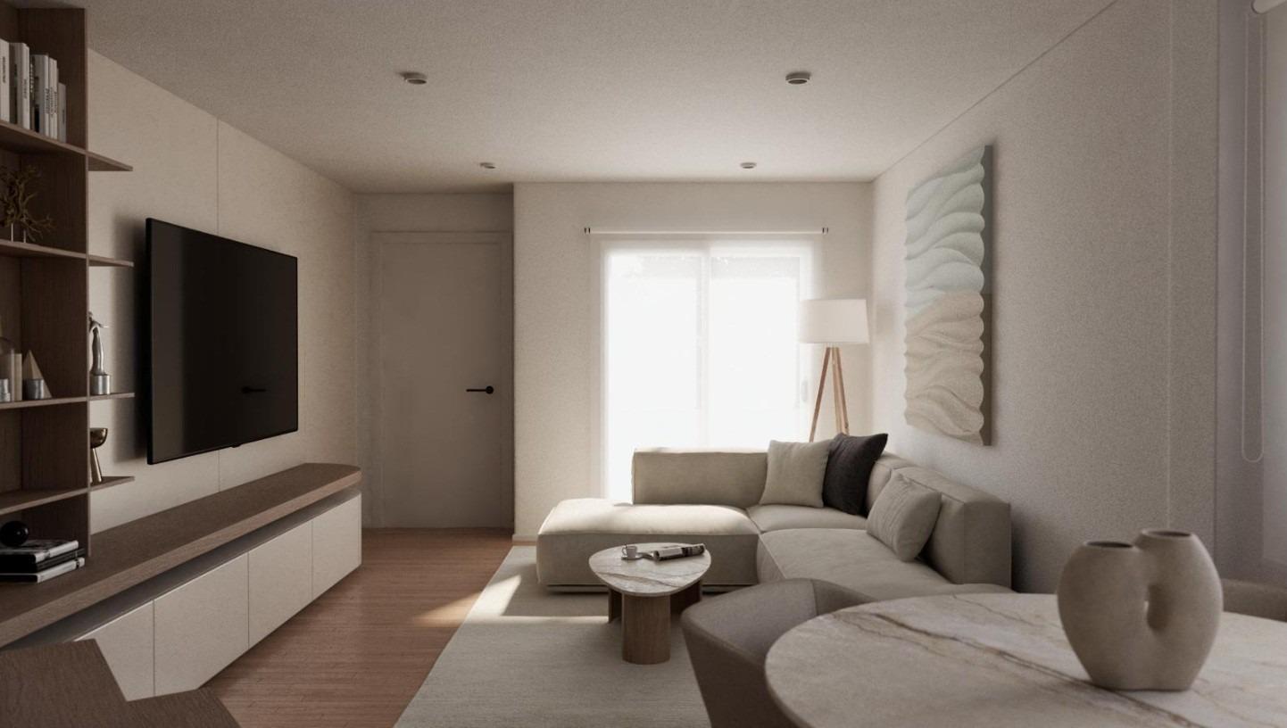 New build townhouses with sea views in portman murcia