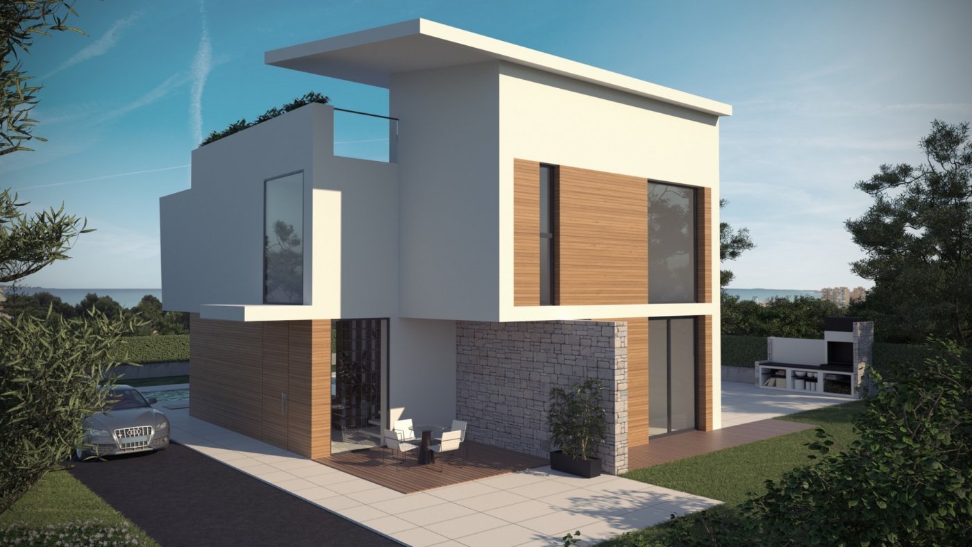 New construction villas 250 m from the beach in campoamor