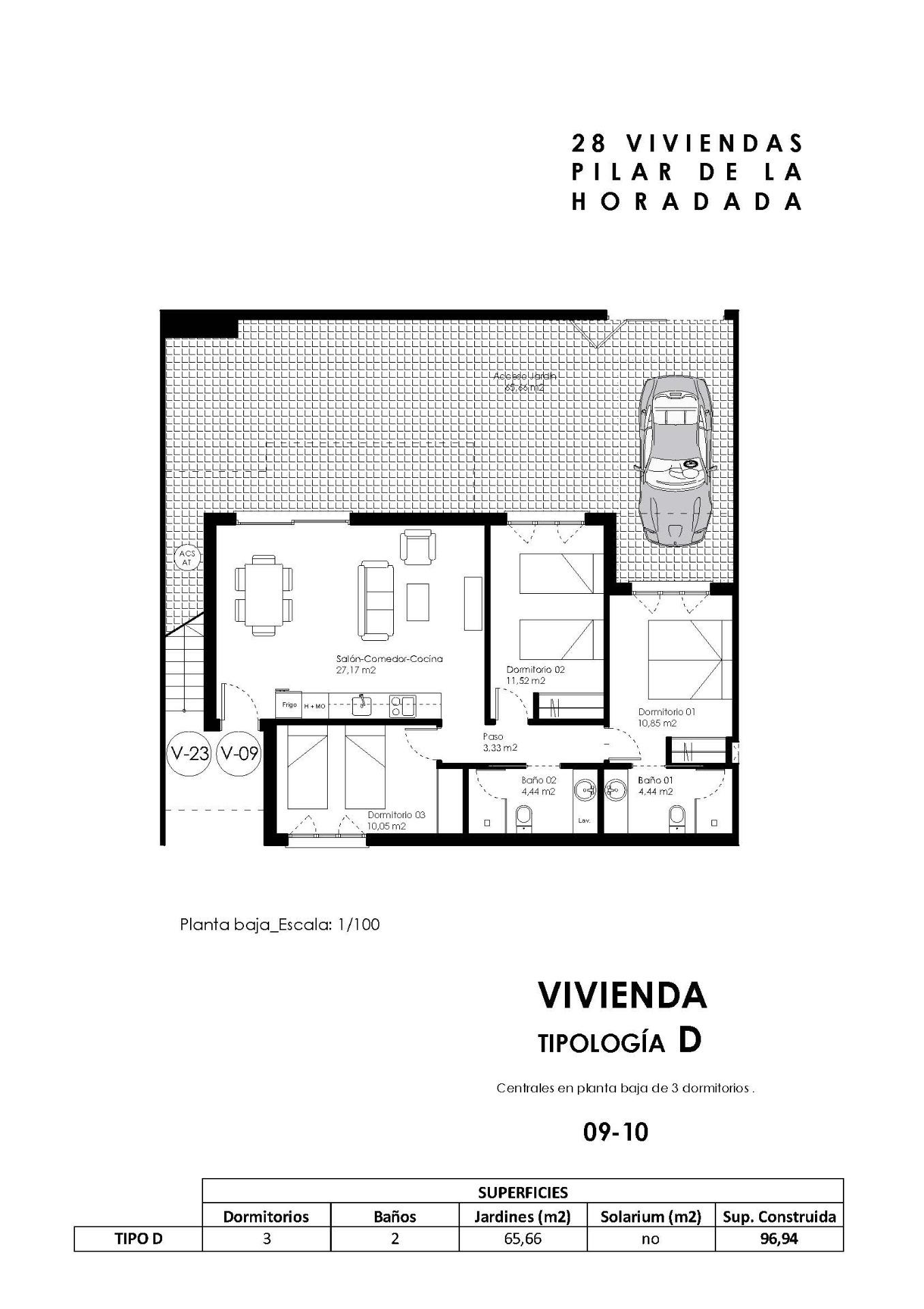 Newly built bungalows with solarium or garden in pilar de la horadada