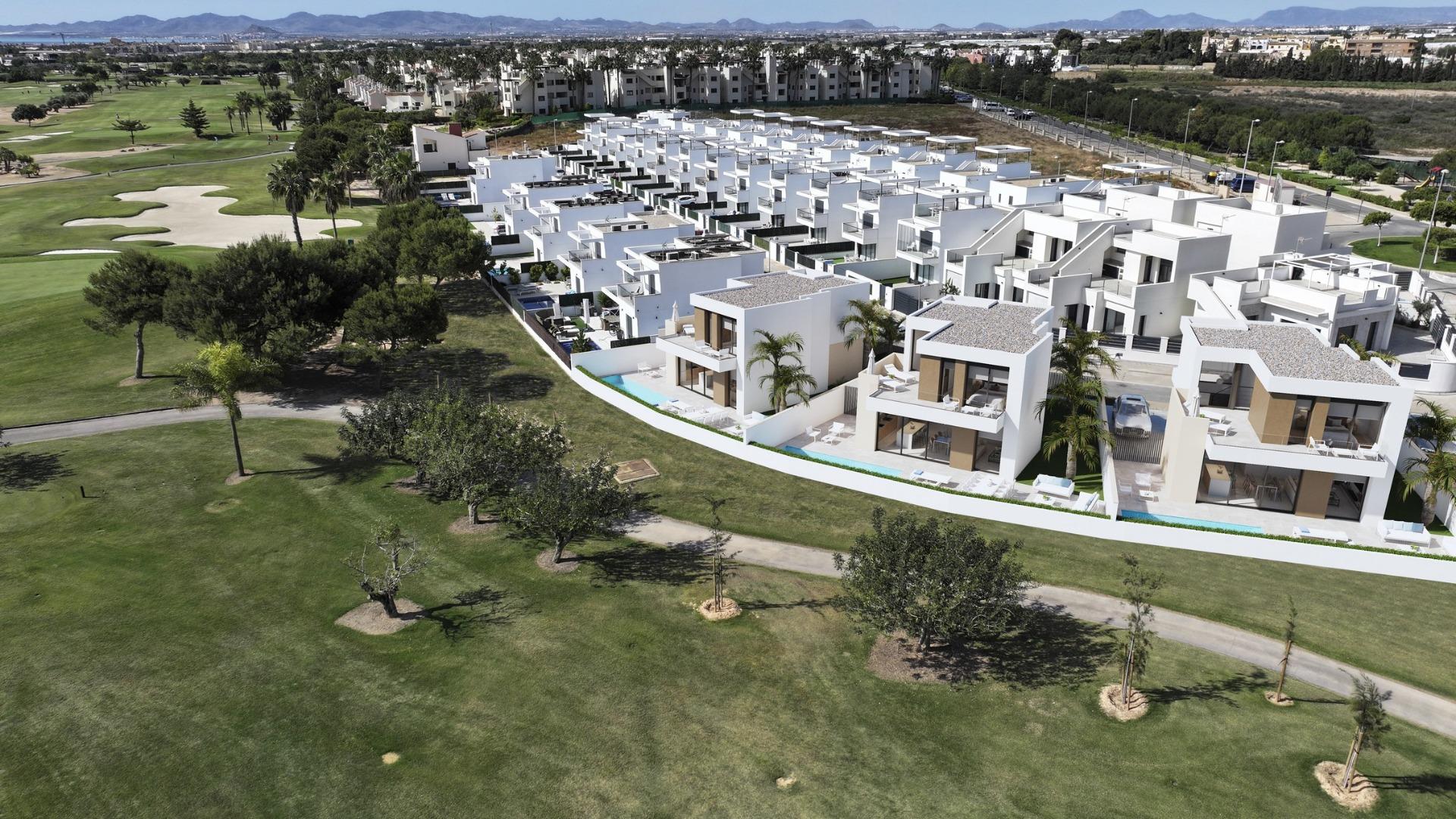 New build villas on the frontline of roda golf with private pool