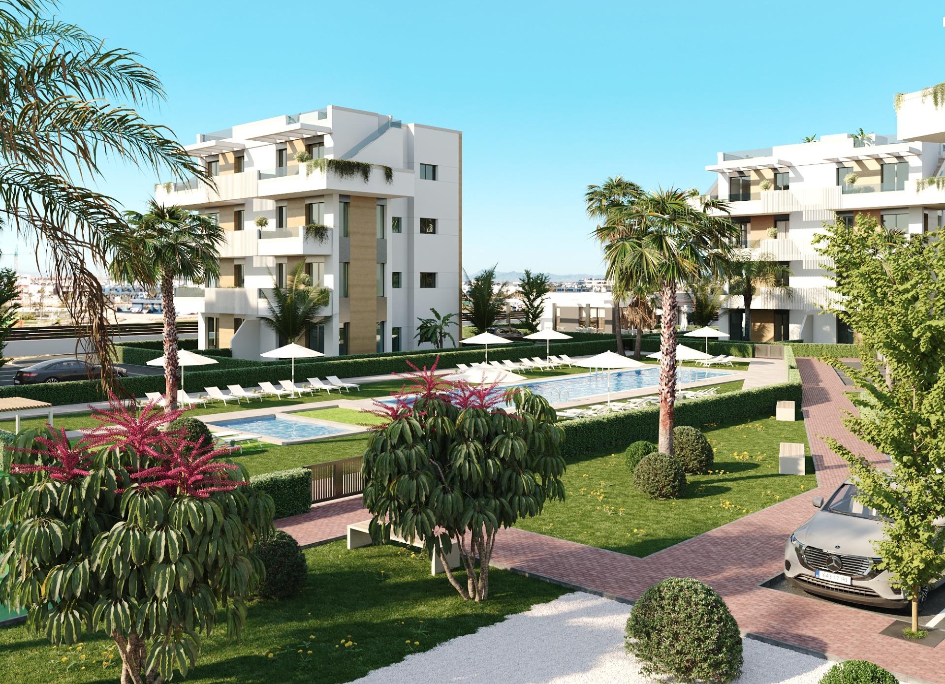 New build tourist apartments in santa rosalía lake and life resort costa cálida