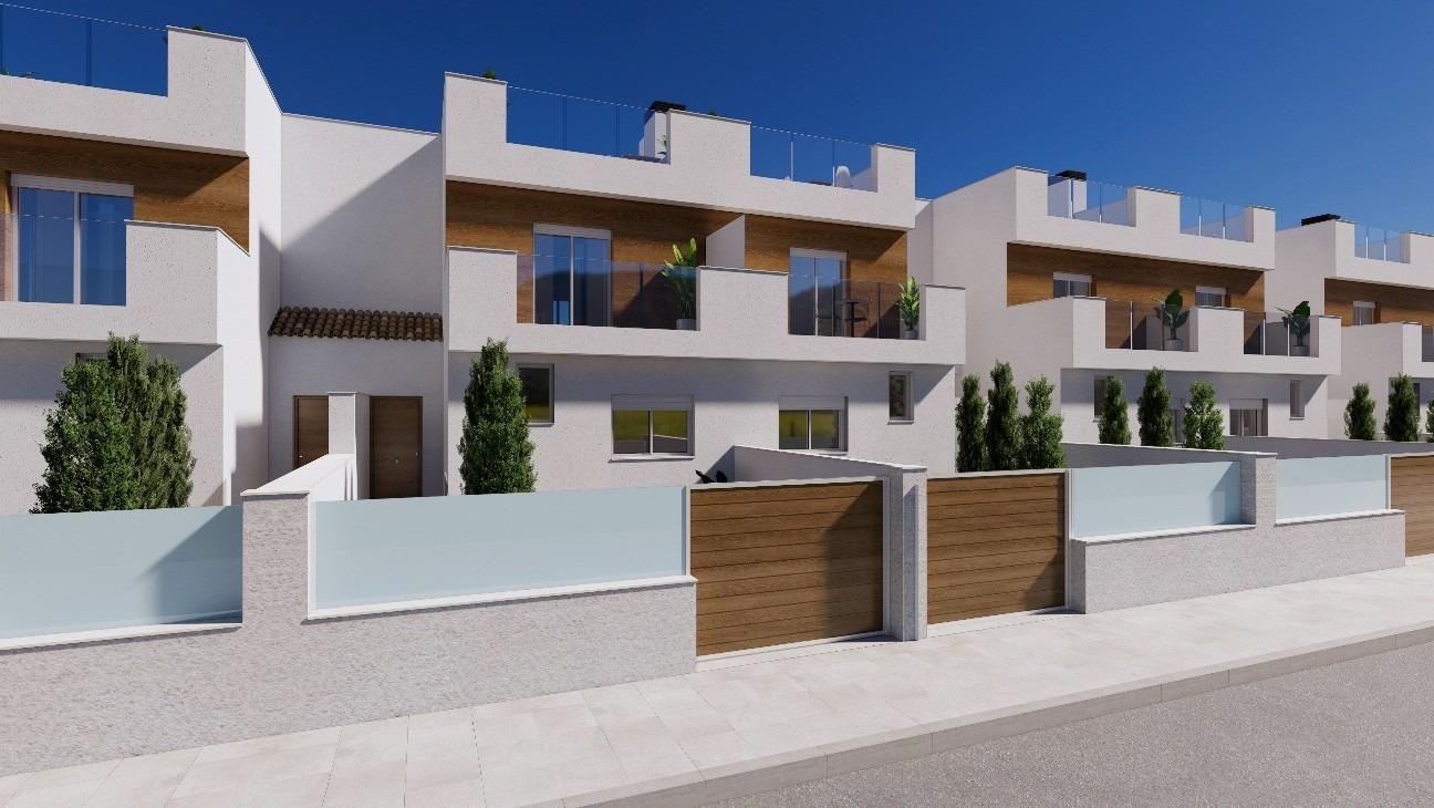New-build townhouses on the frontline of la serena golf in los alcázares
