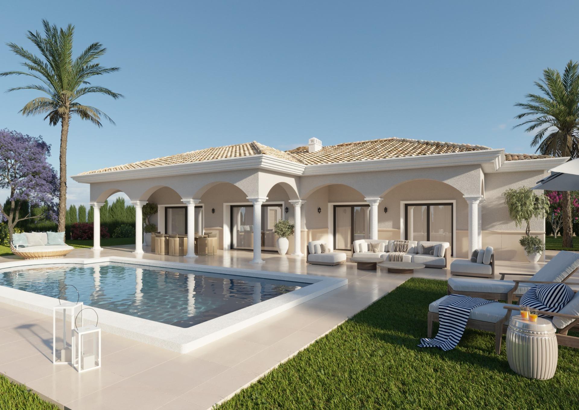 New build villas on large rustic plots in pinoso, alicante