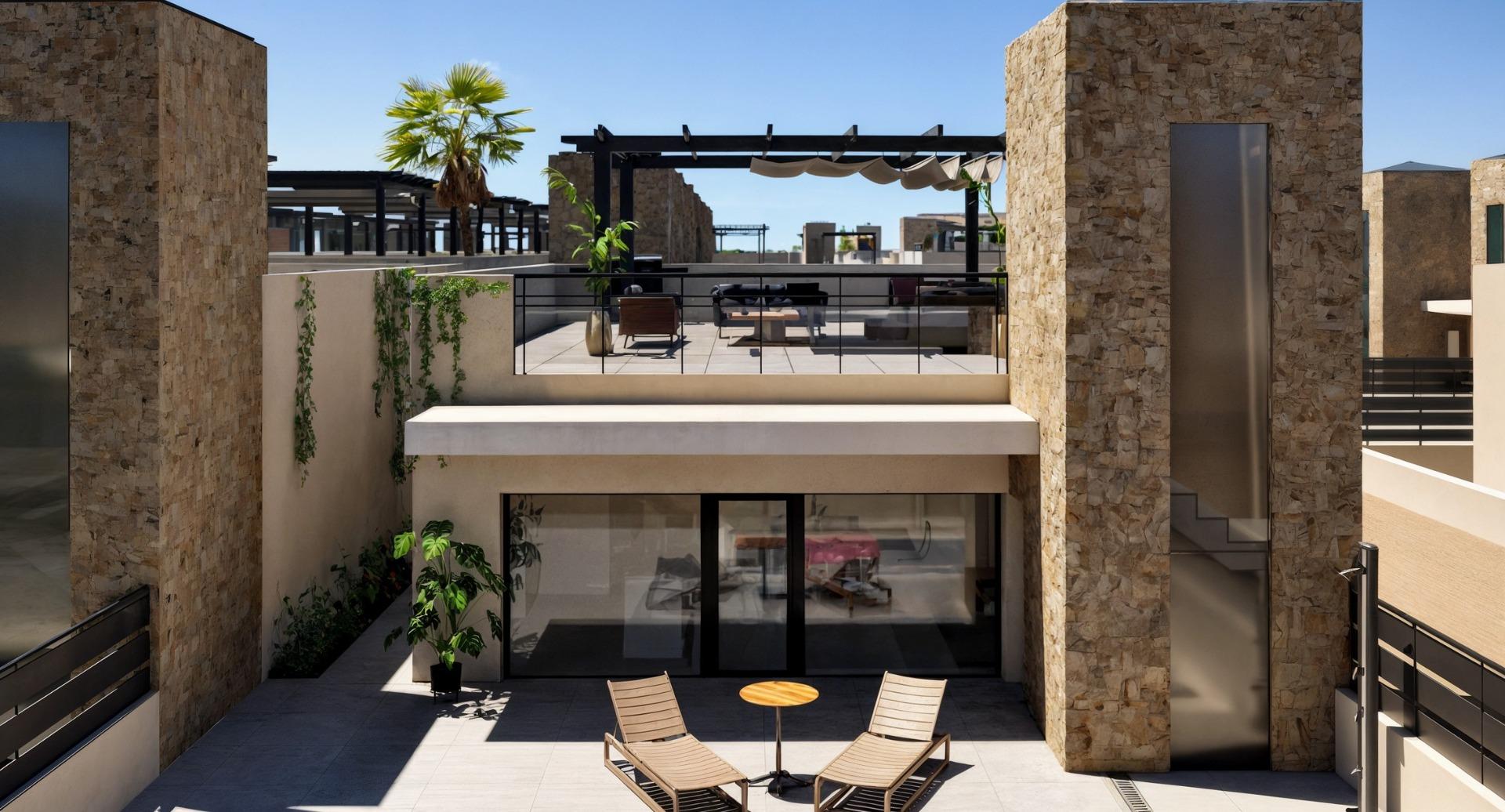 New build townhouses in fuente alamo, murcia