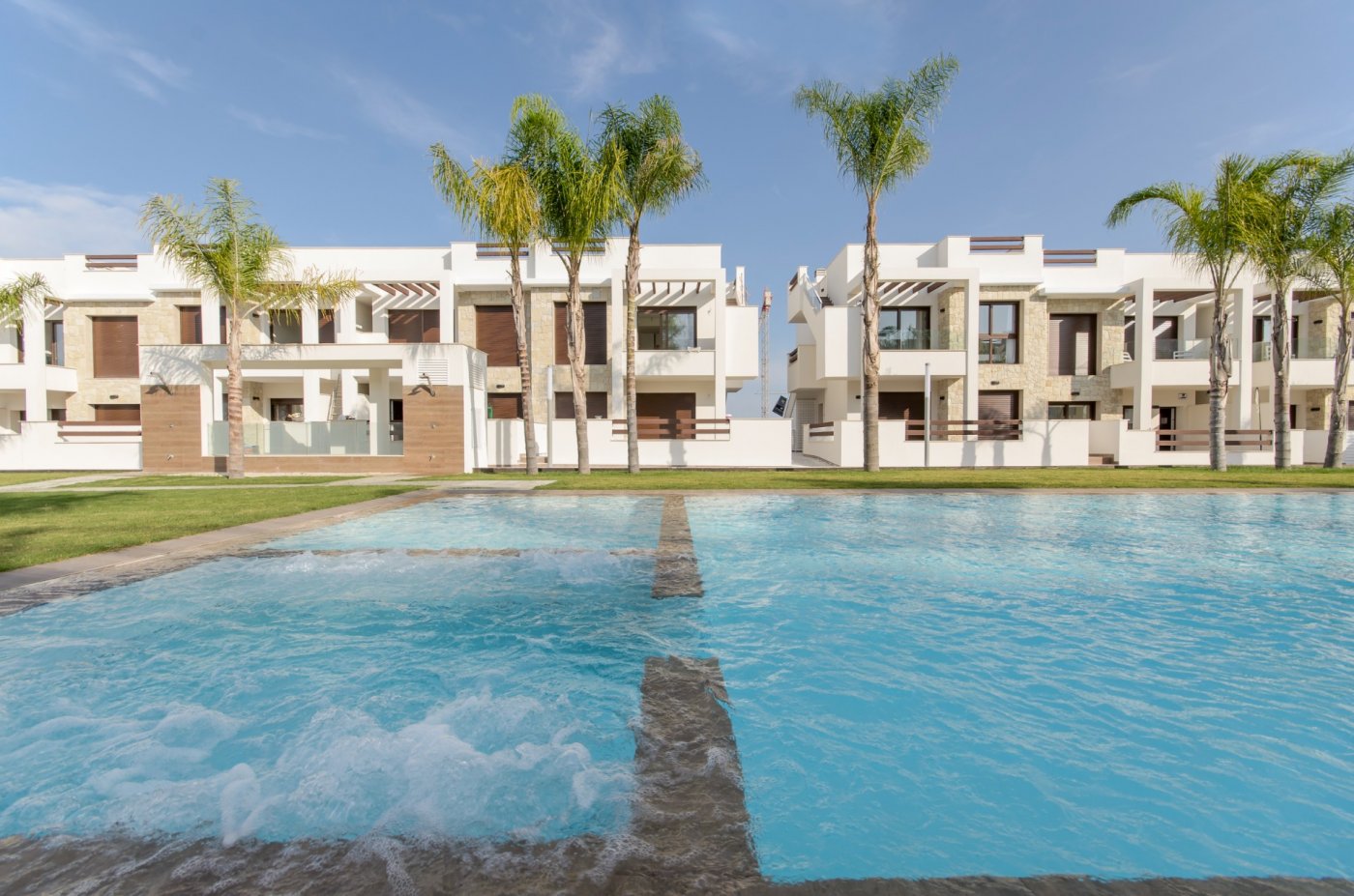 New build residential of bungalow apartments in los balcones, torrevieja