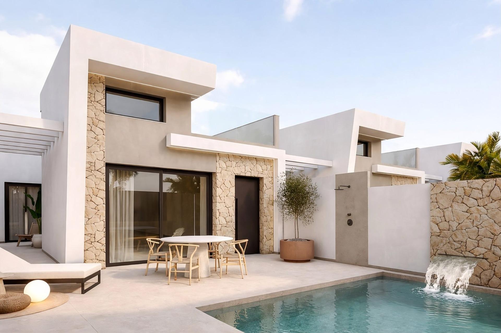 Exclusive new build villas with private pool near the beach in los alcazares