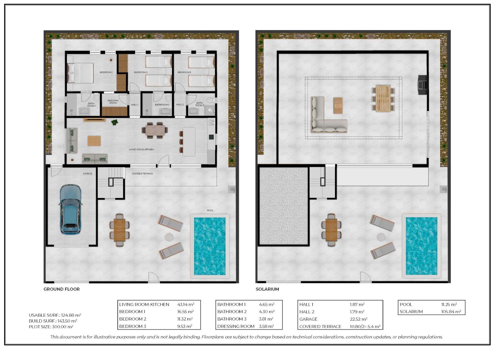 New build townhouses in fuente alamo, murcia