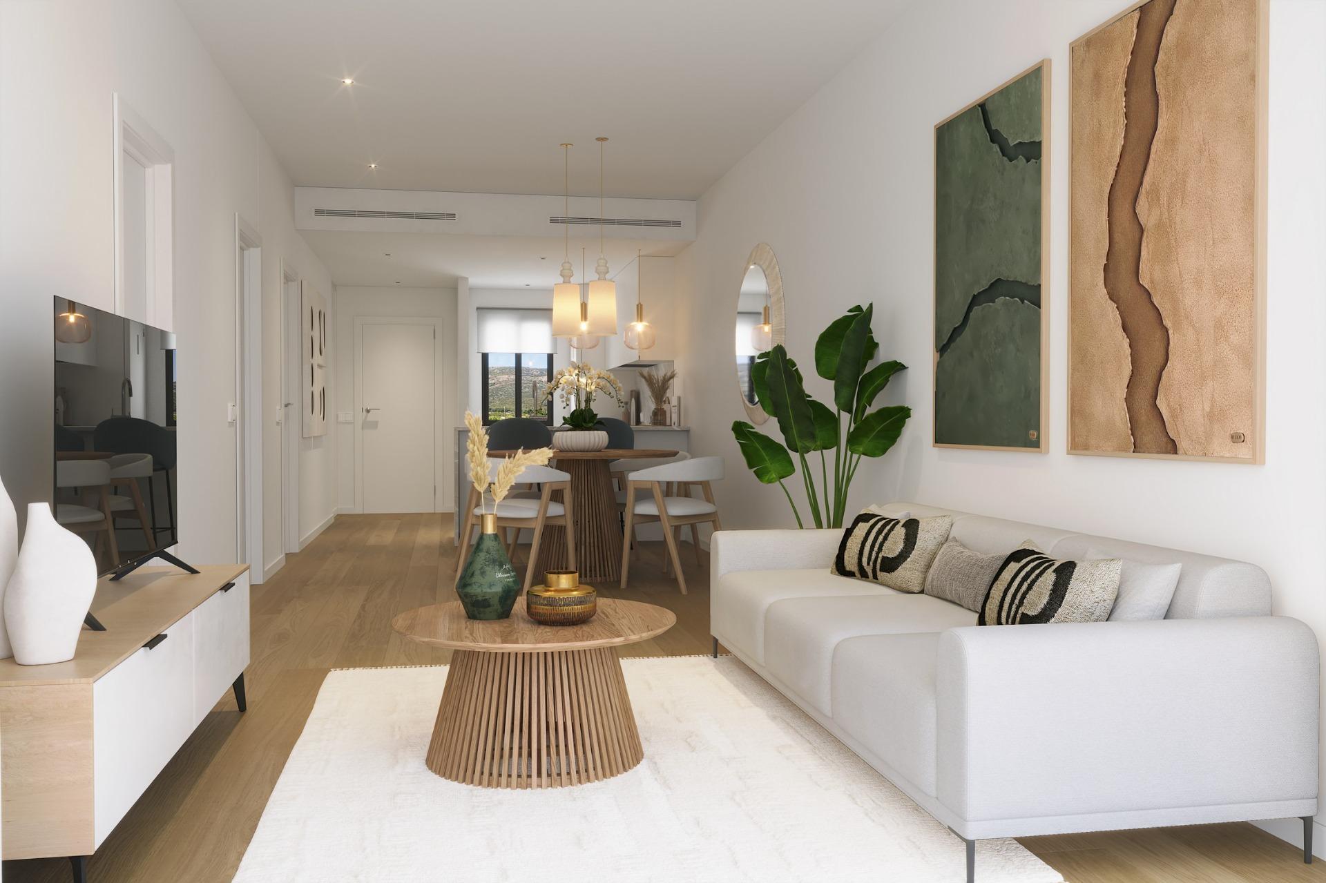 New build apartments with open views in alfaz del pi