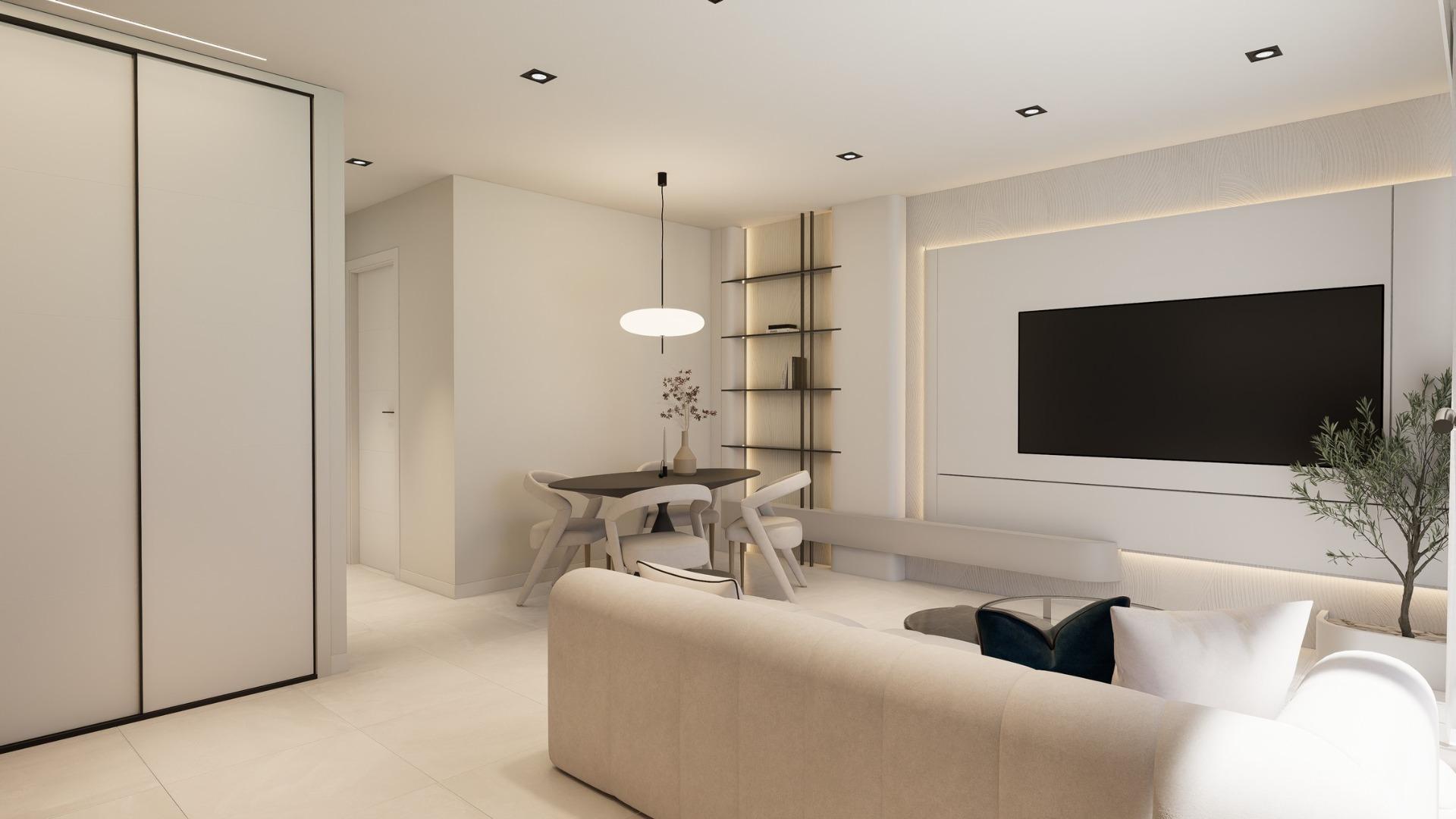 New build bungalows with garden or solarium near the beach in pilar de la horadada