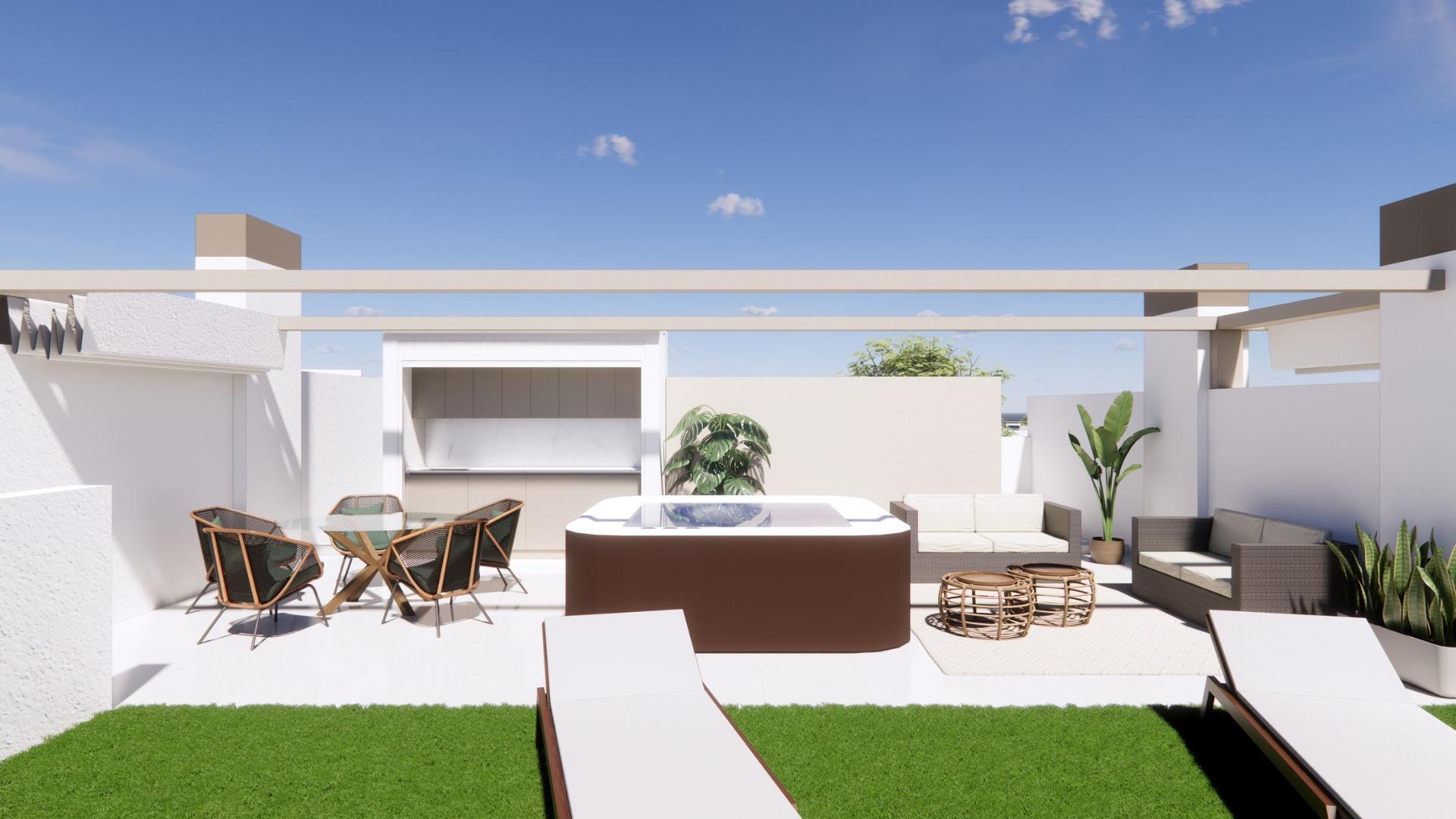 New build bungalows for sale in pilar de la horadada 3 km from beach
