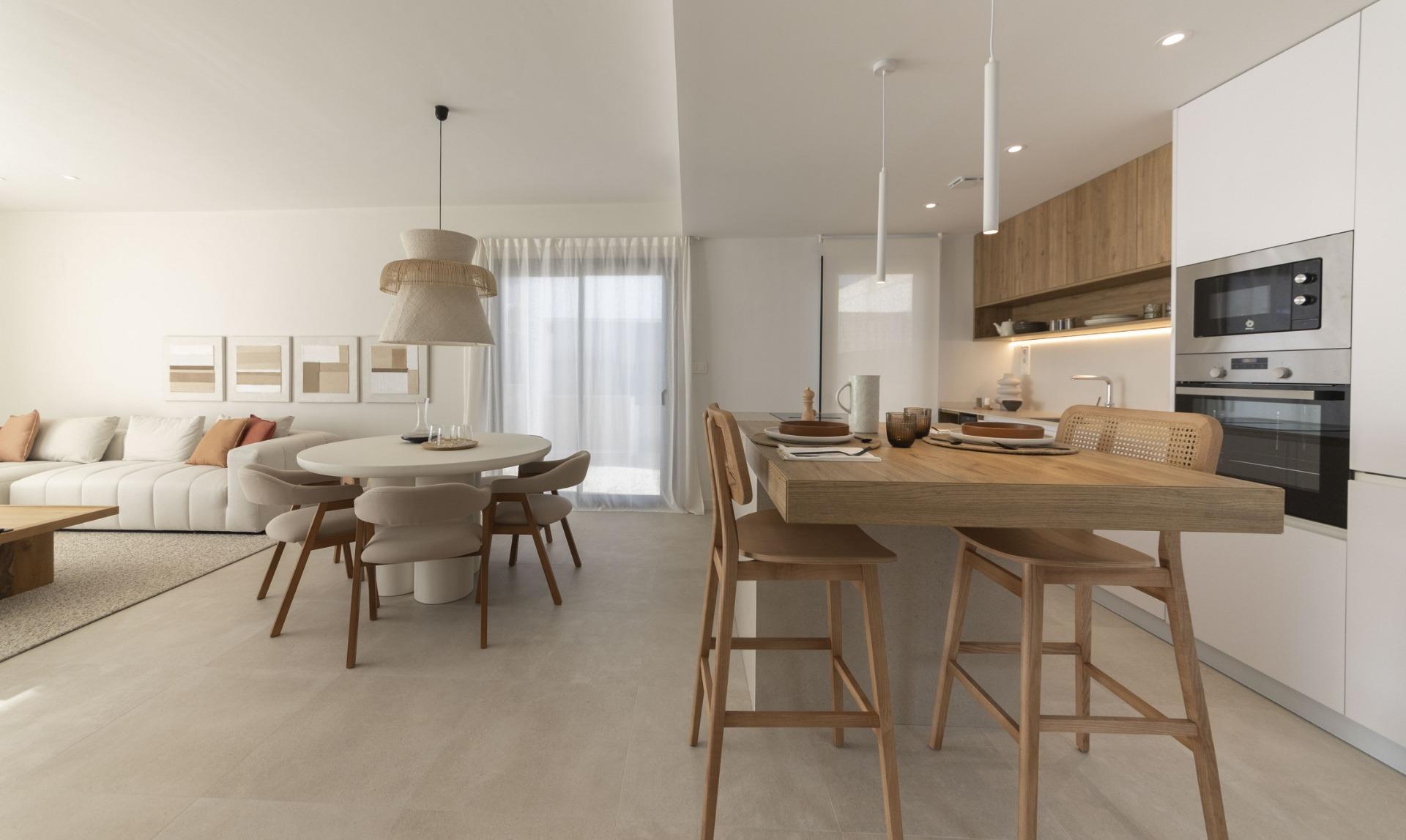 New build villas in altaona golf resort murcia with private pool and mountain views