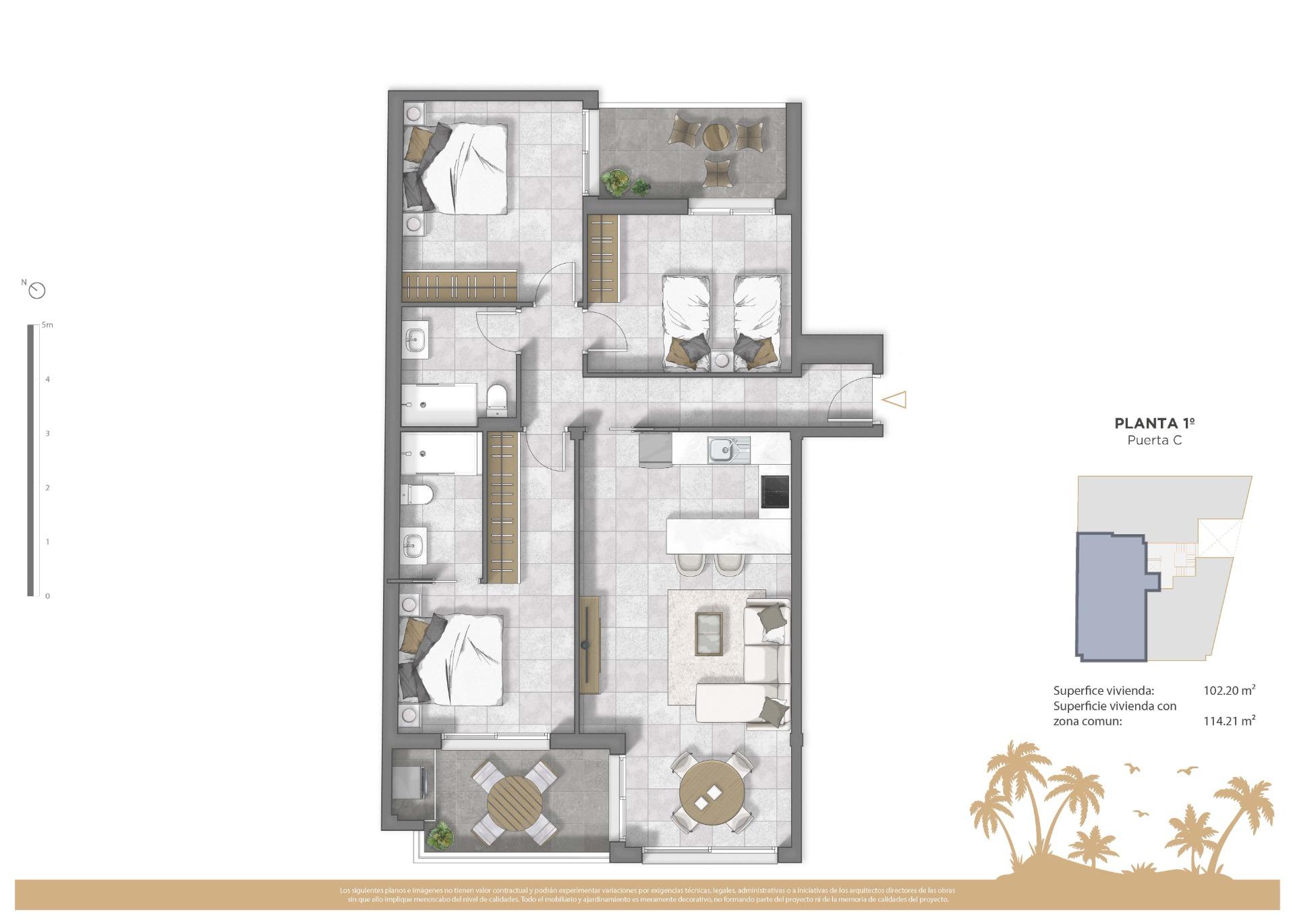 New development apartments in central guardamar del segura, costa blanca