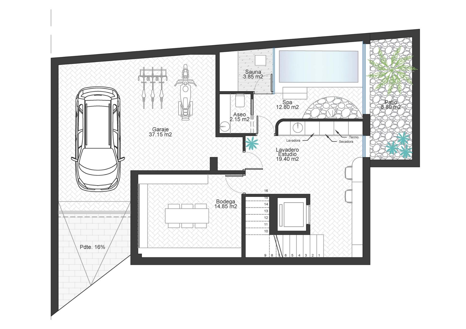 Exclusive frontline luxury villas in cala flores, cabo de palos