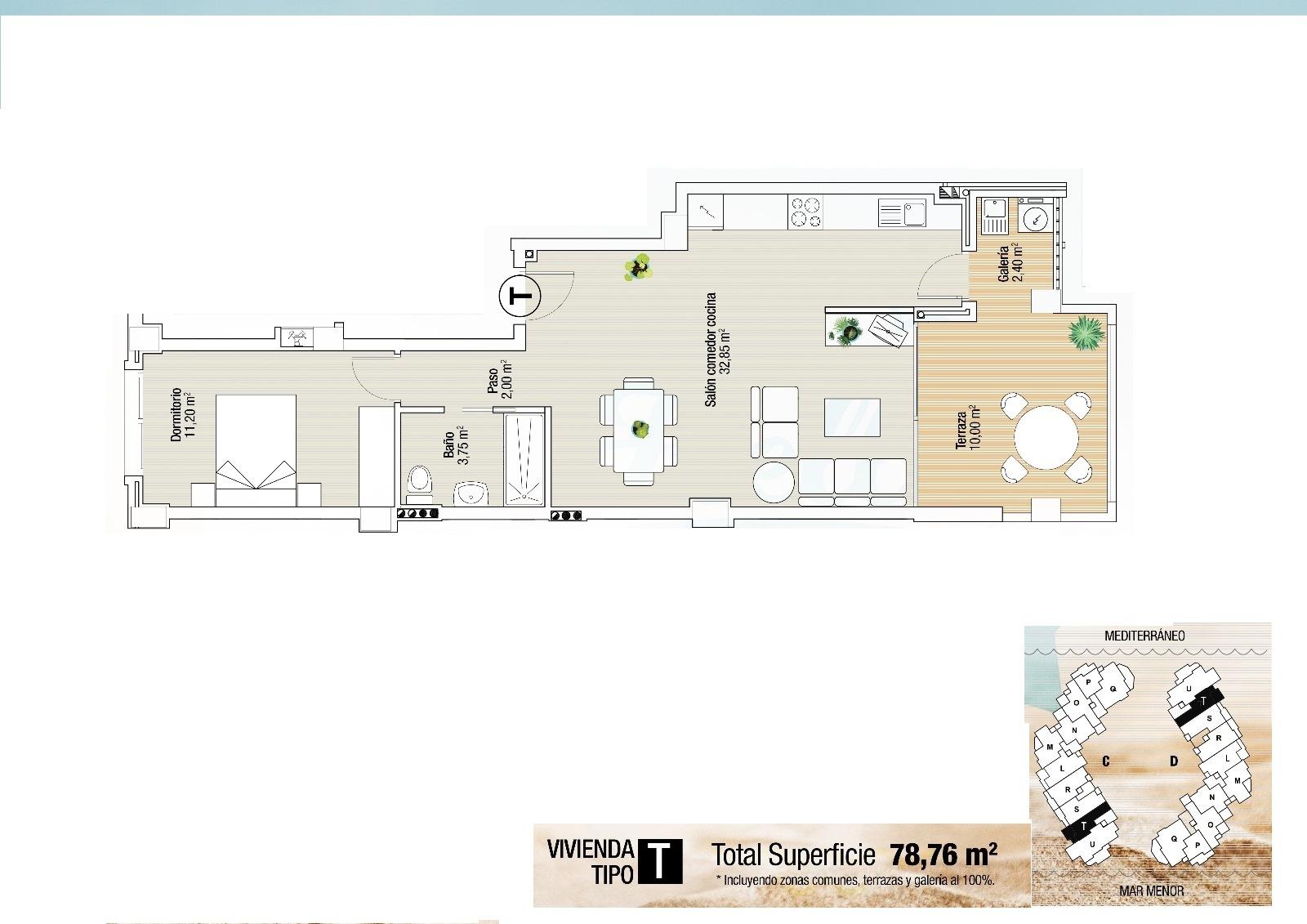 New build residential complex in la manga