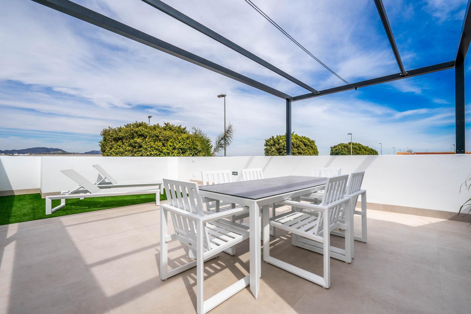 New build independent villas with private pool and solarium in roldán, torre-pacheco