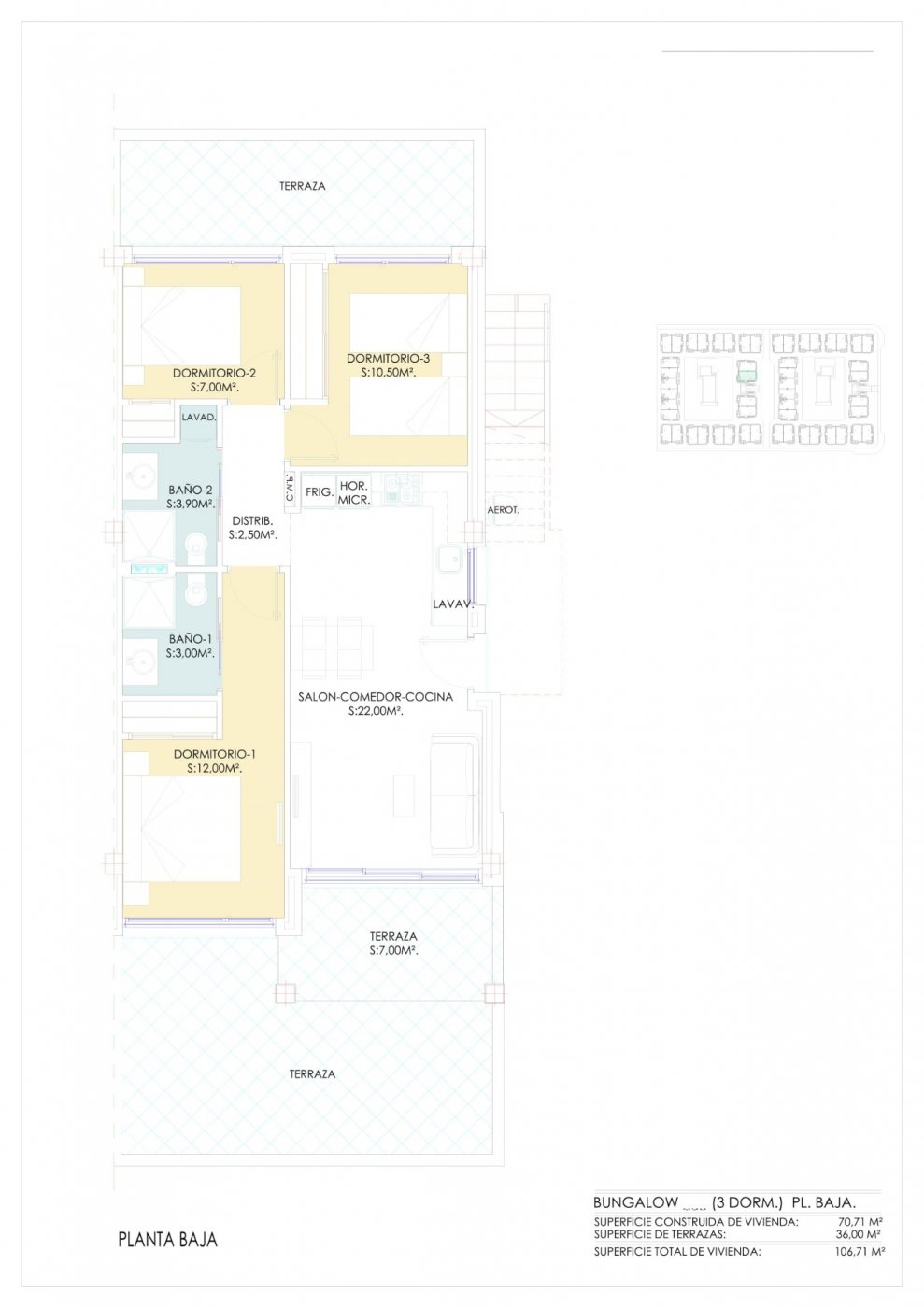 New build residential of bungalow apartments in los balcones, torrevieja