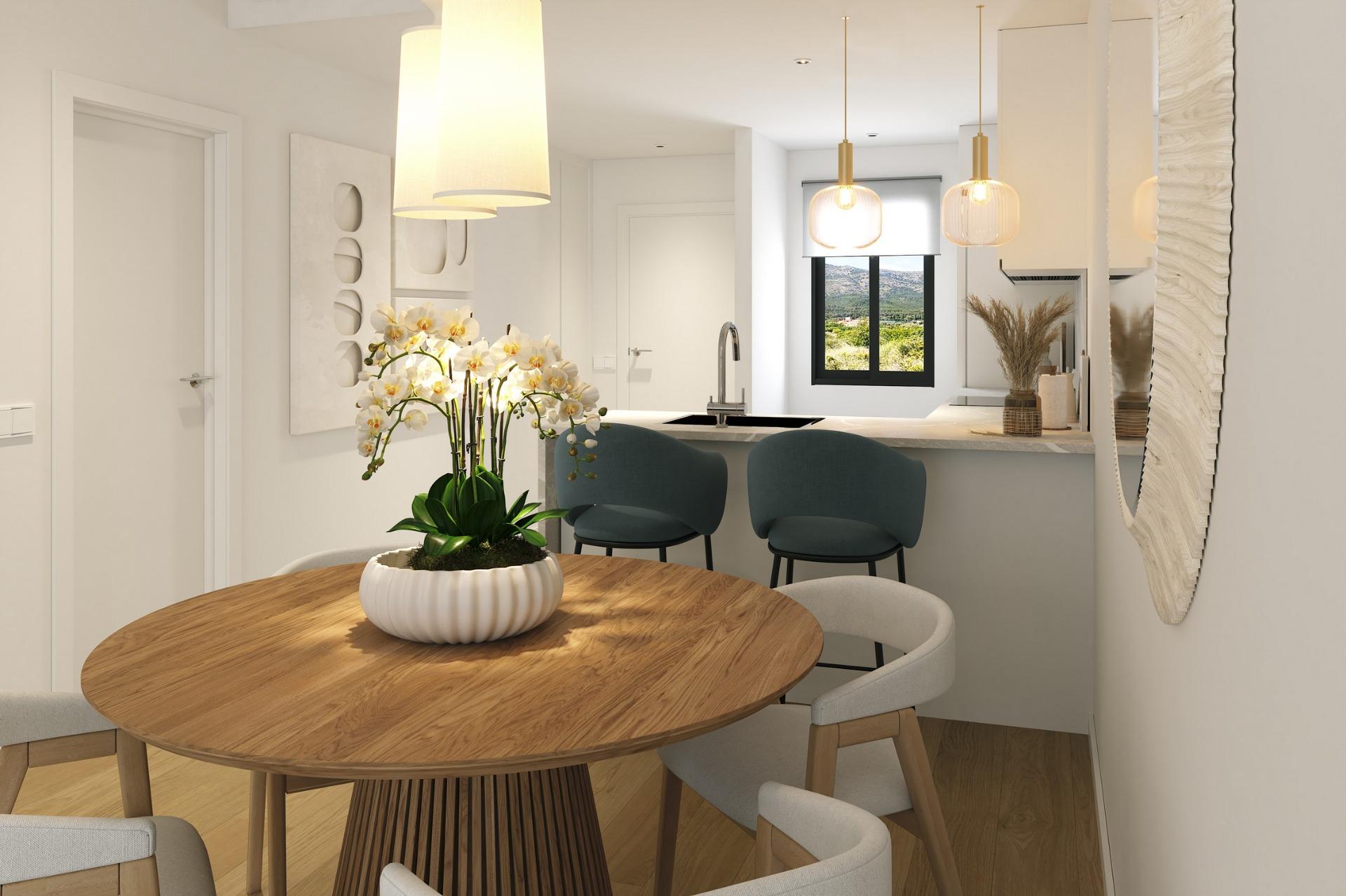 New build apartments with open views in alfaz del pi