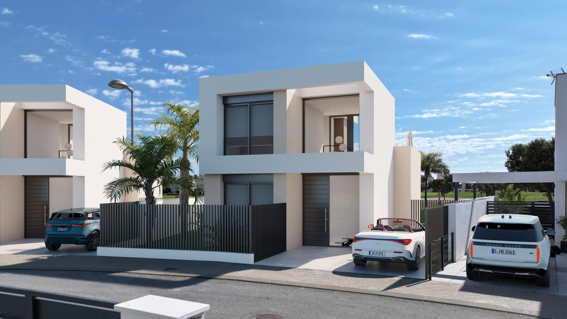 New build villas on the frontline of roda golf with private pool