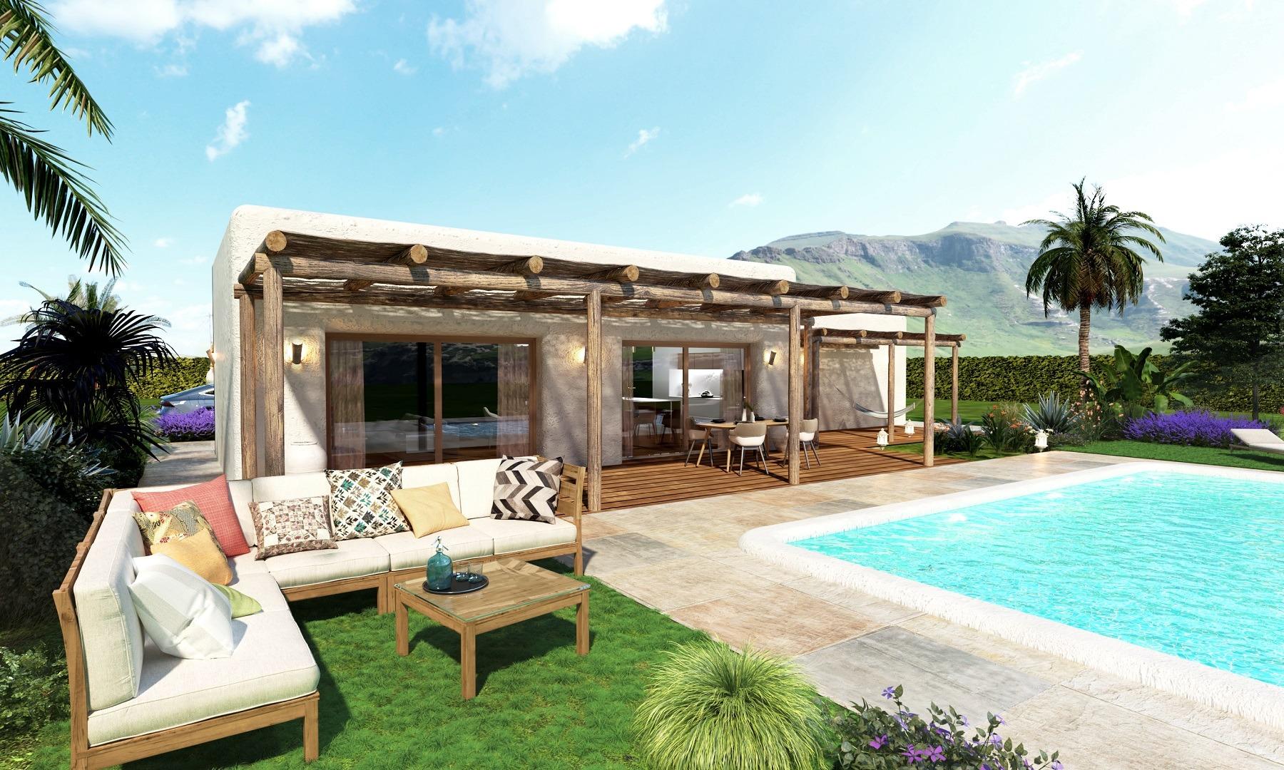 New build villas on large rustic plots in pinoso, alicante