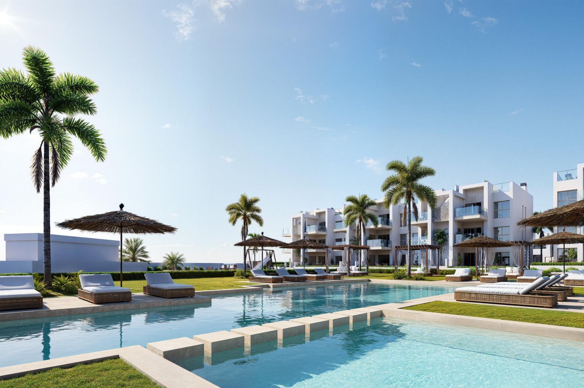 New build resort apartments at la serena golf-los alcazares near the beach