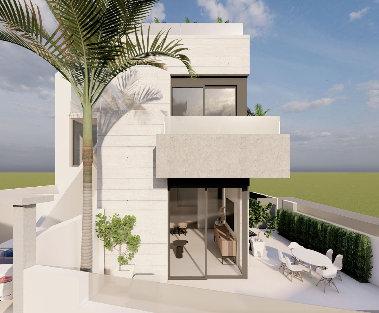 Exclusive new build bungalows with private pool in pilar de la horadada