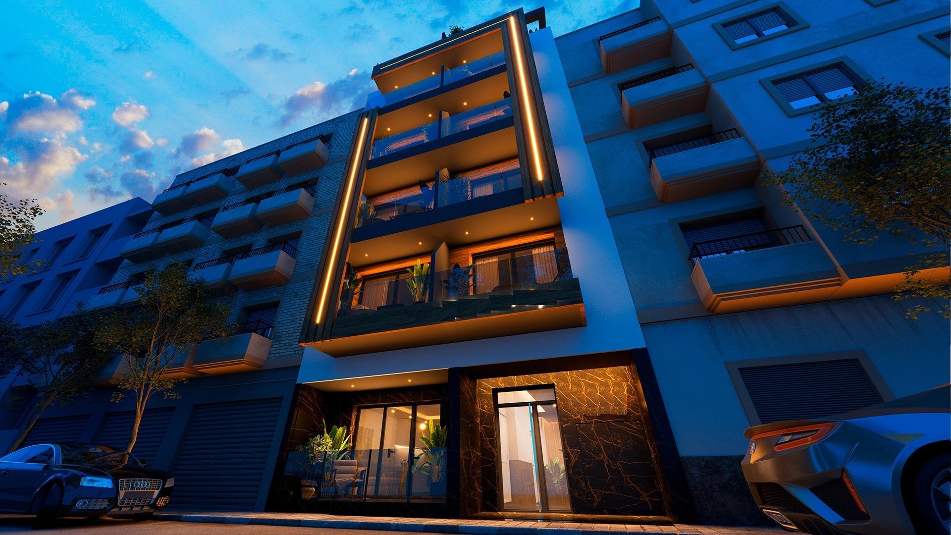 Modern apartments just 250m from playa del cura in torrevieja