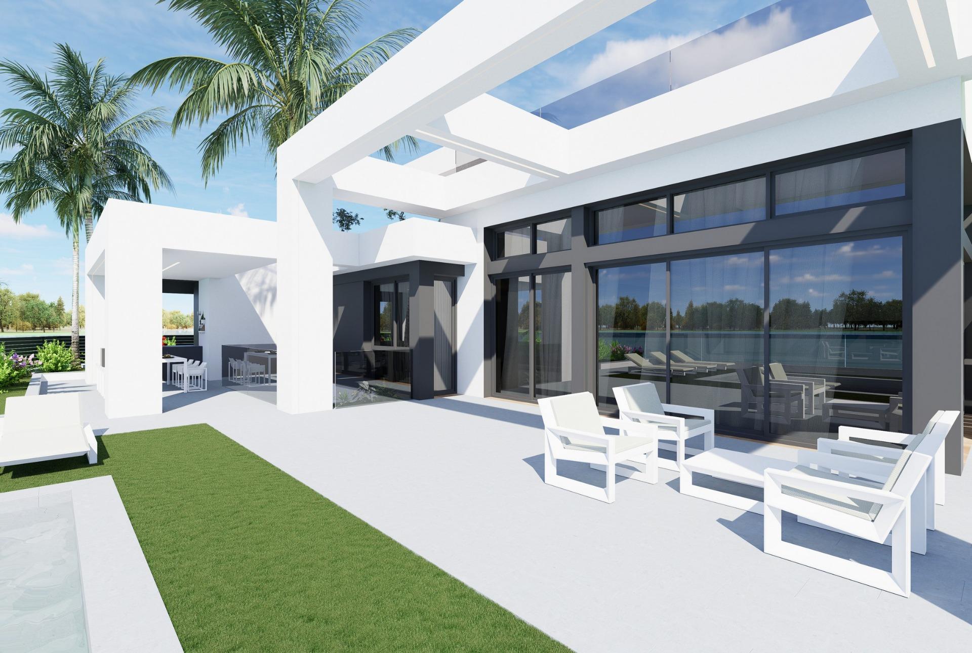 Frontline lake villas in santa rosalía lake resort, murcia