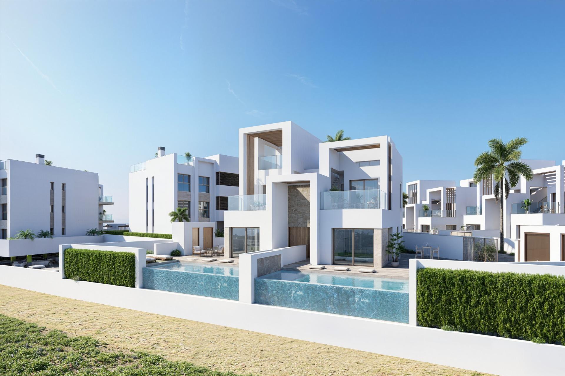 New build villas with private pool at serena golf-los alcazares