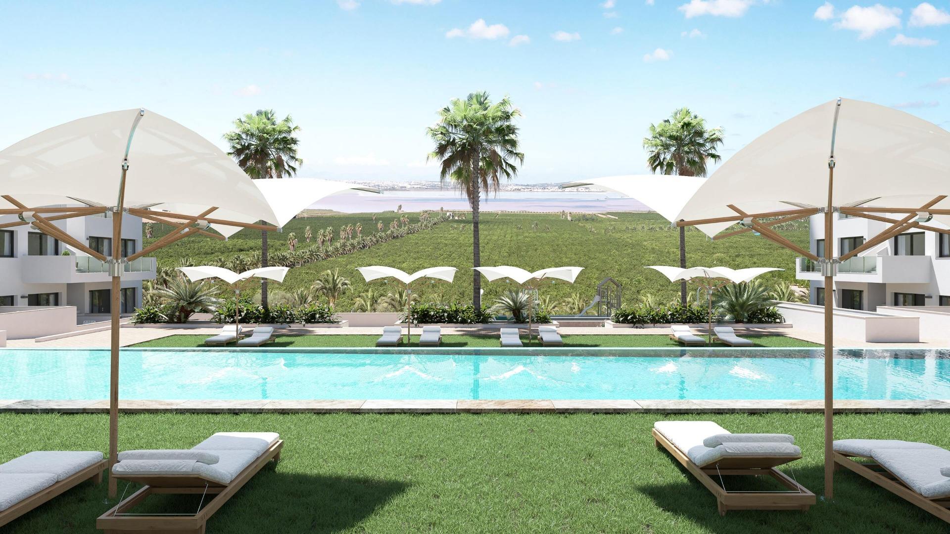 New build residential of bungalow apartments in los balcones