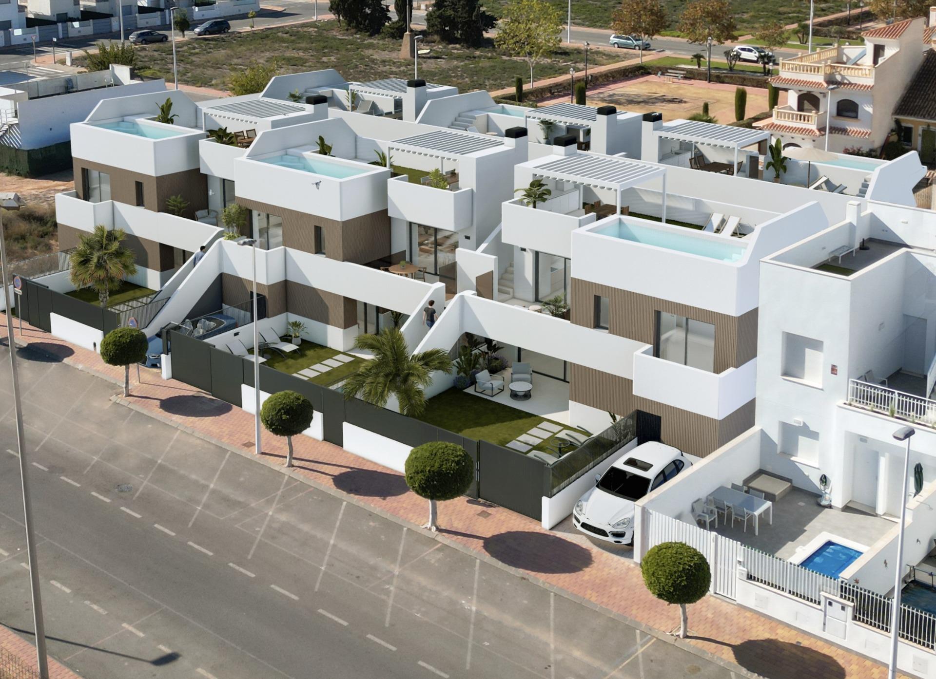 New build bungalows with private pool in san pedro del pinatar