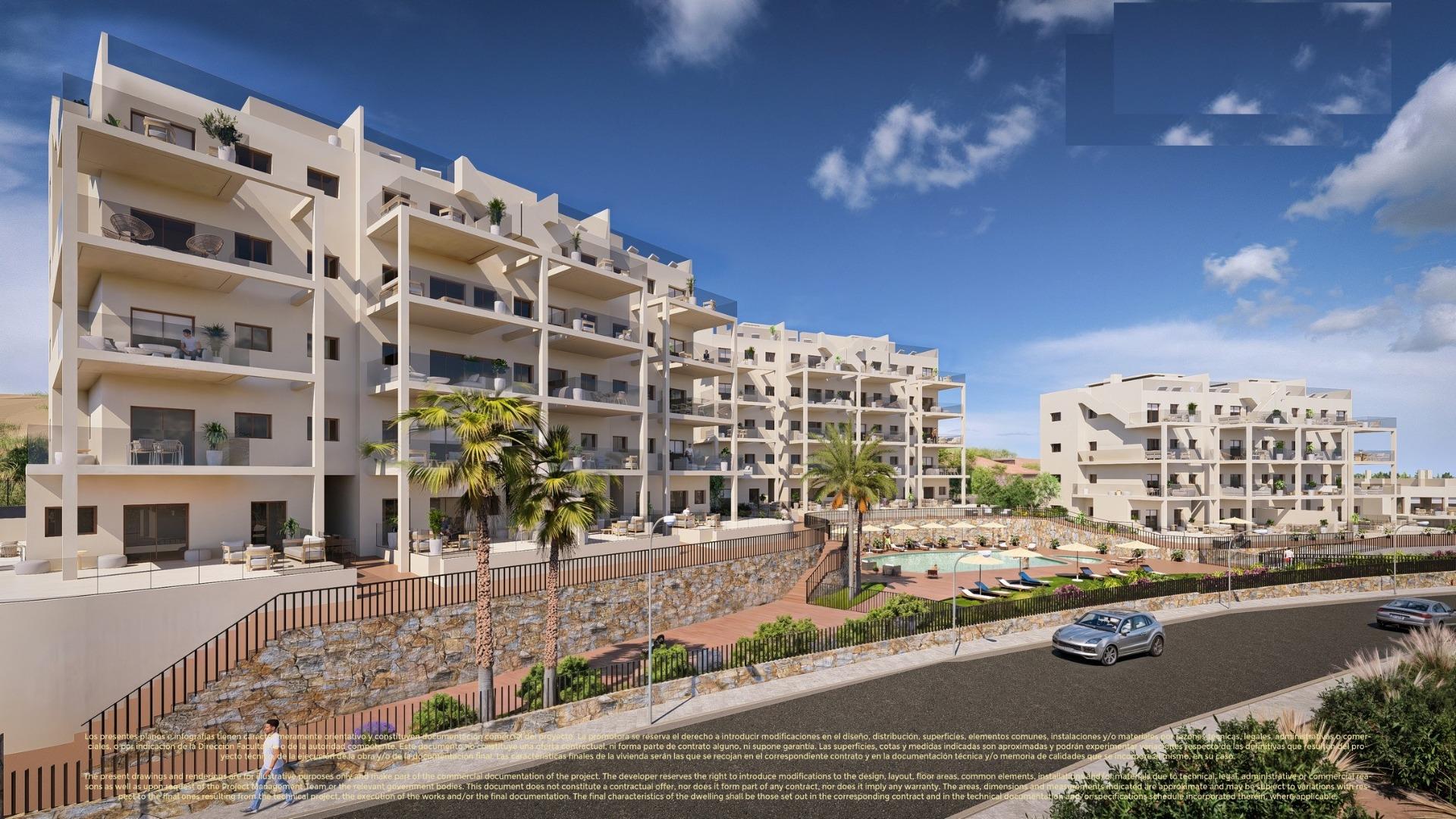 New build apartments and semi detached villas in corvera hills golf-murcia