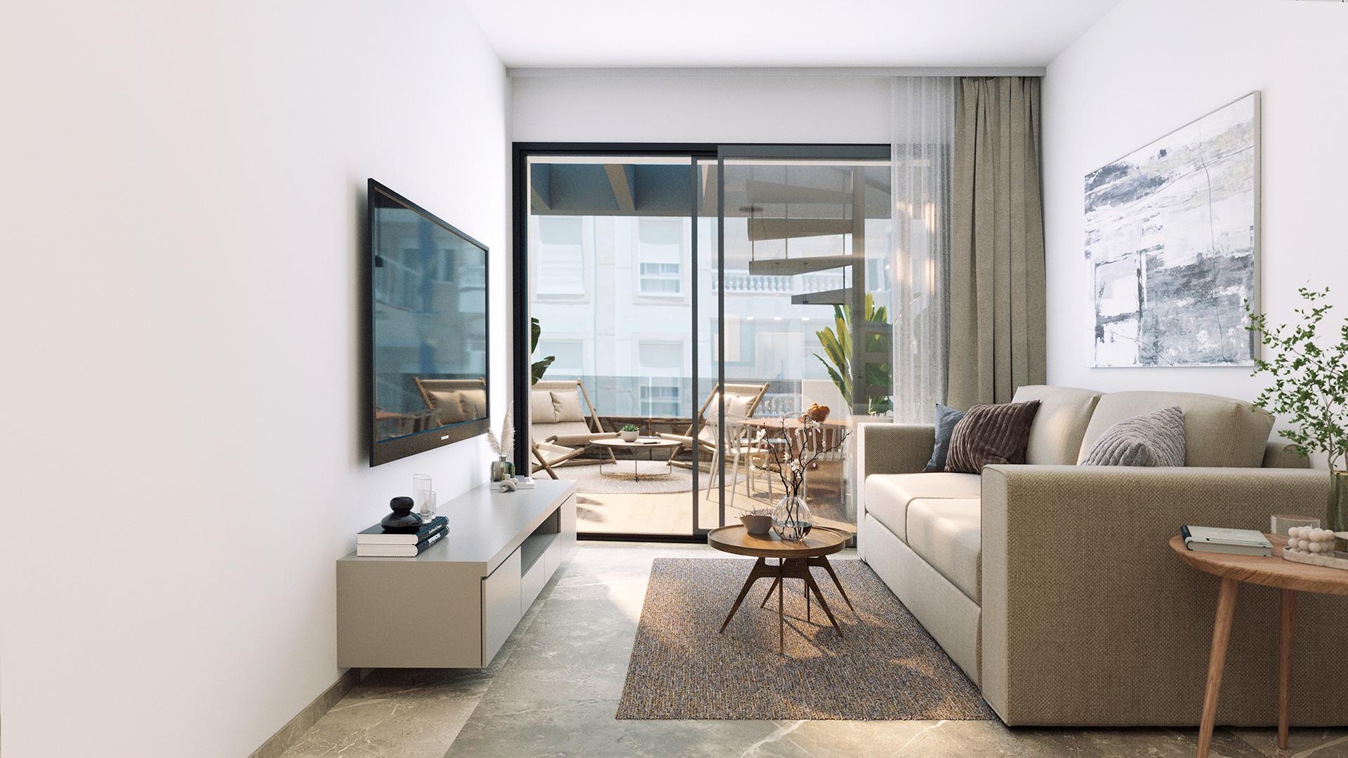 Modern apartments just 250m from playa del cura in torrevieja