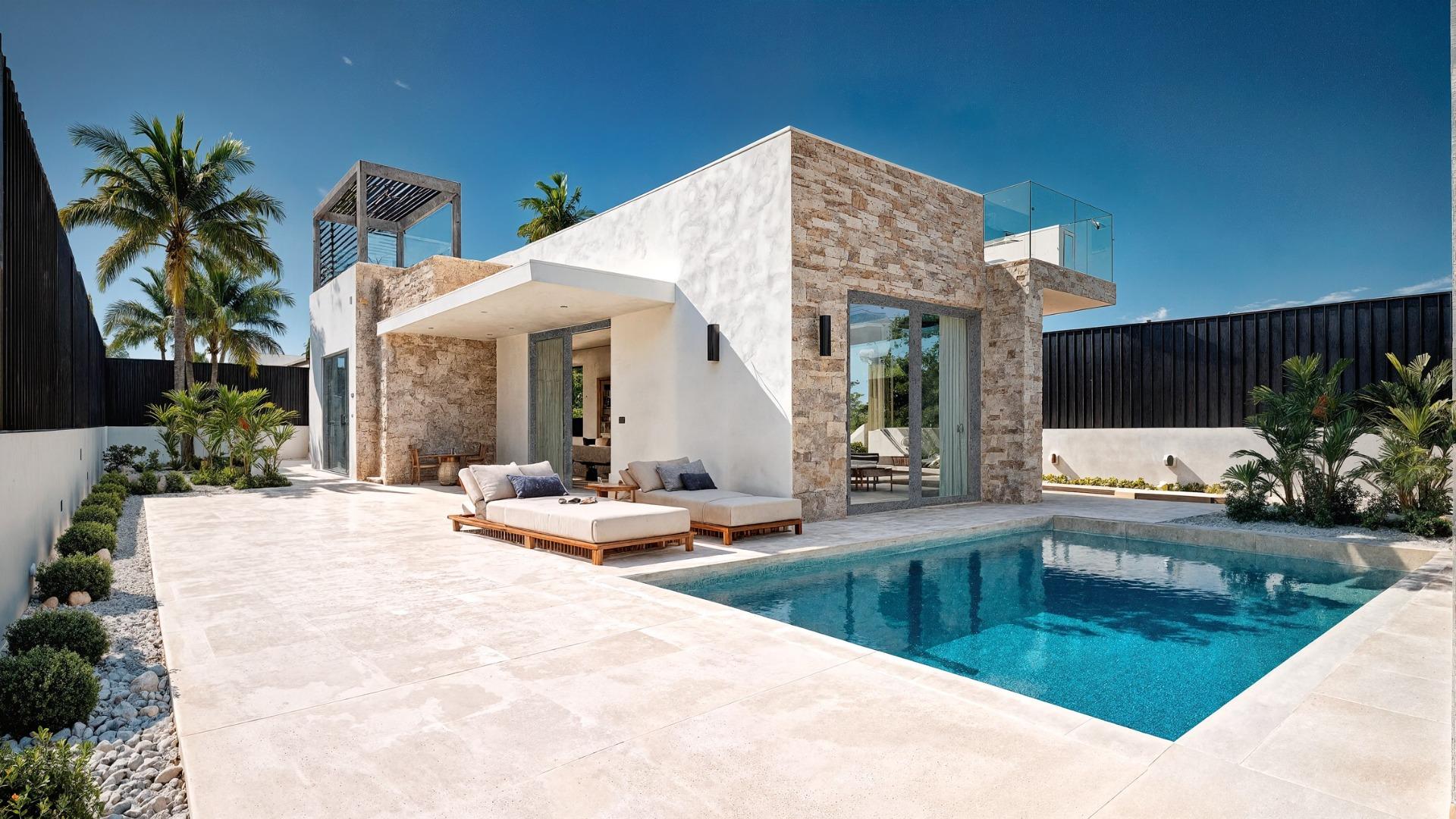 Exclusive new build villas with private pool near the beach in los alcazares