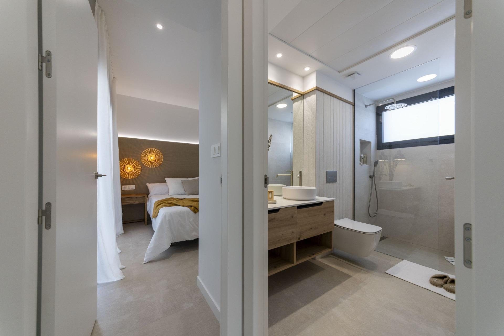 New build one level villas in altaona golf resort, murcia