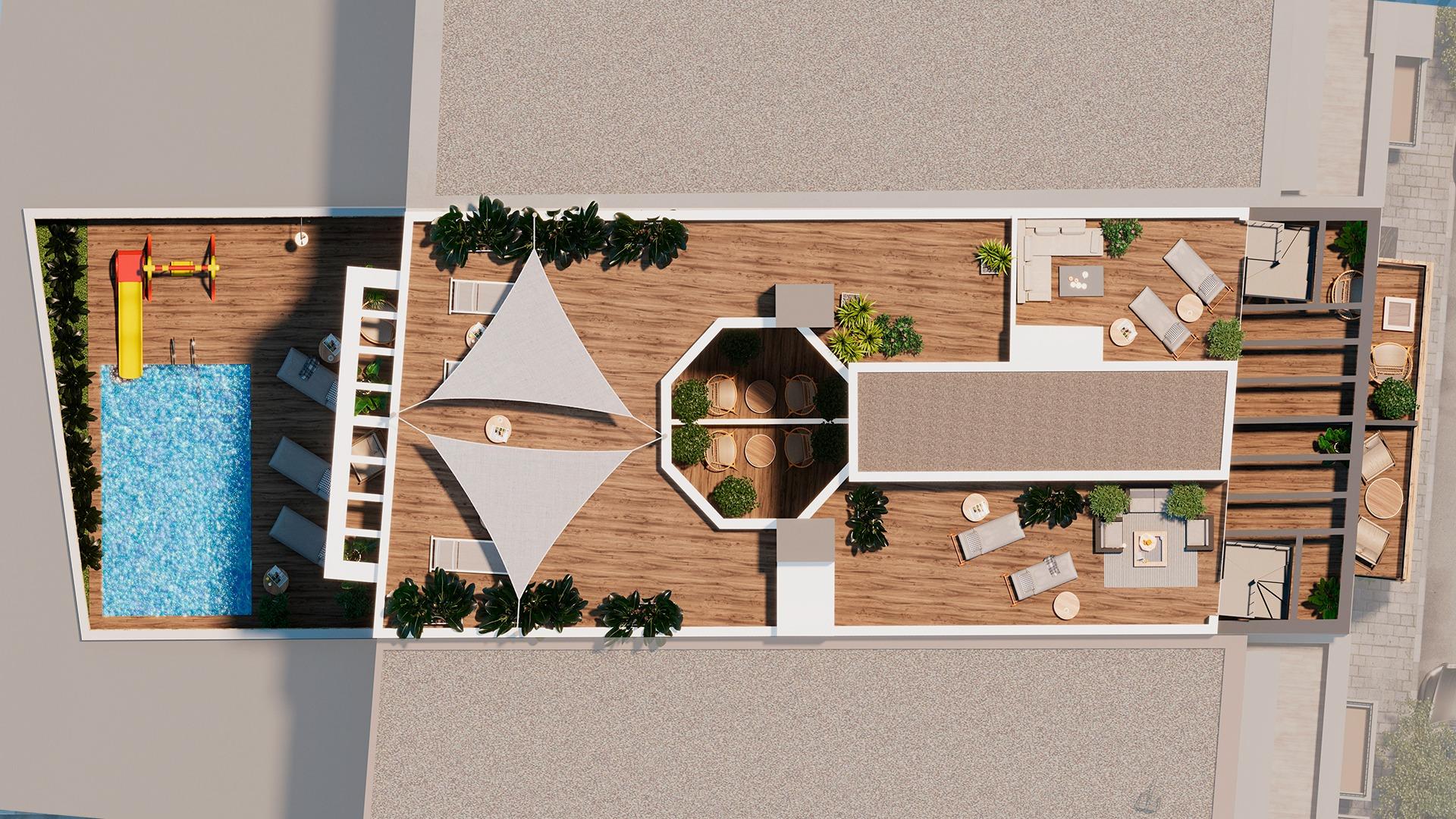 Modern apartments just 250m from playa del cura in torrevieja
