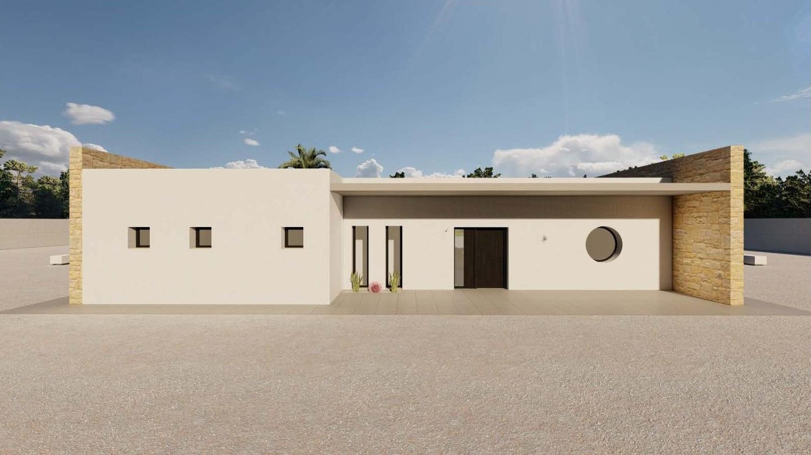 Modern newly built villa on a large rural plot near pinoso