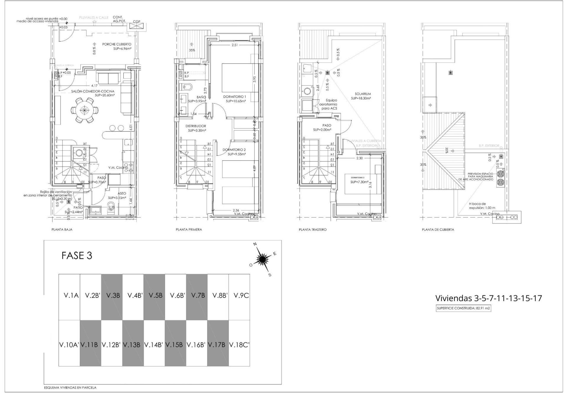 Modern townhouses near golf courses in santa rosalia-murcia