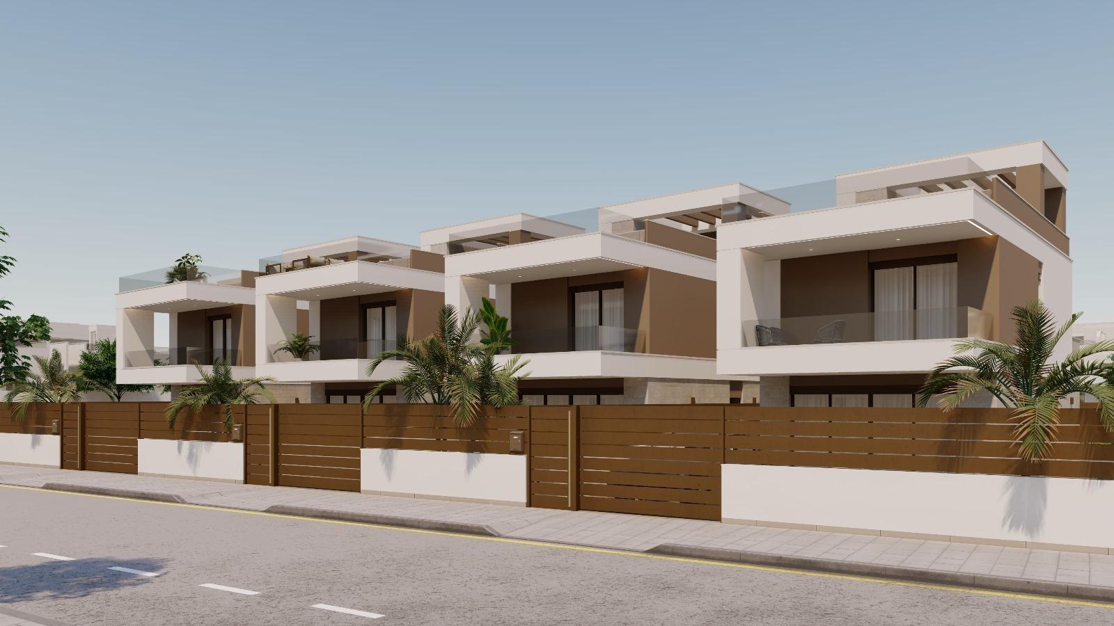 New build villas with private pool in pilar de la horadada near the beach