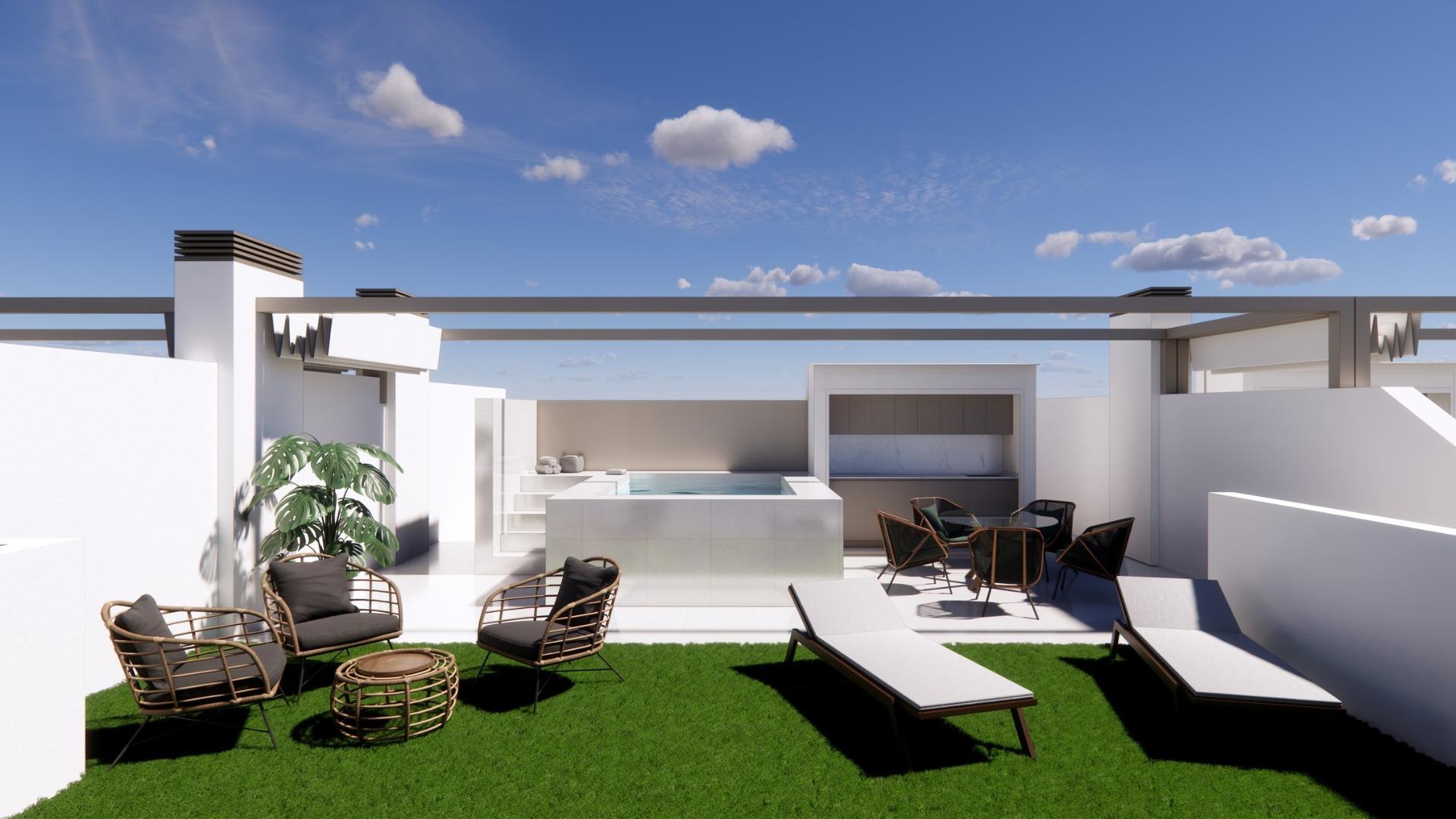 New build bungalows for sale in pilar de la horadada 3 km from beach