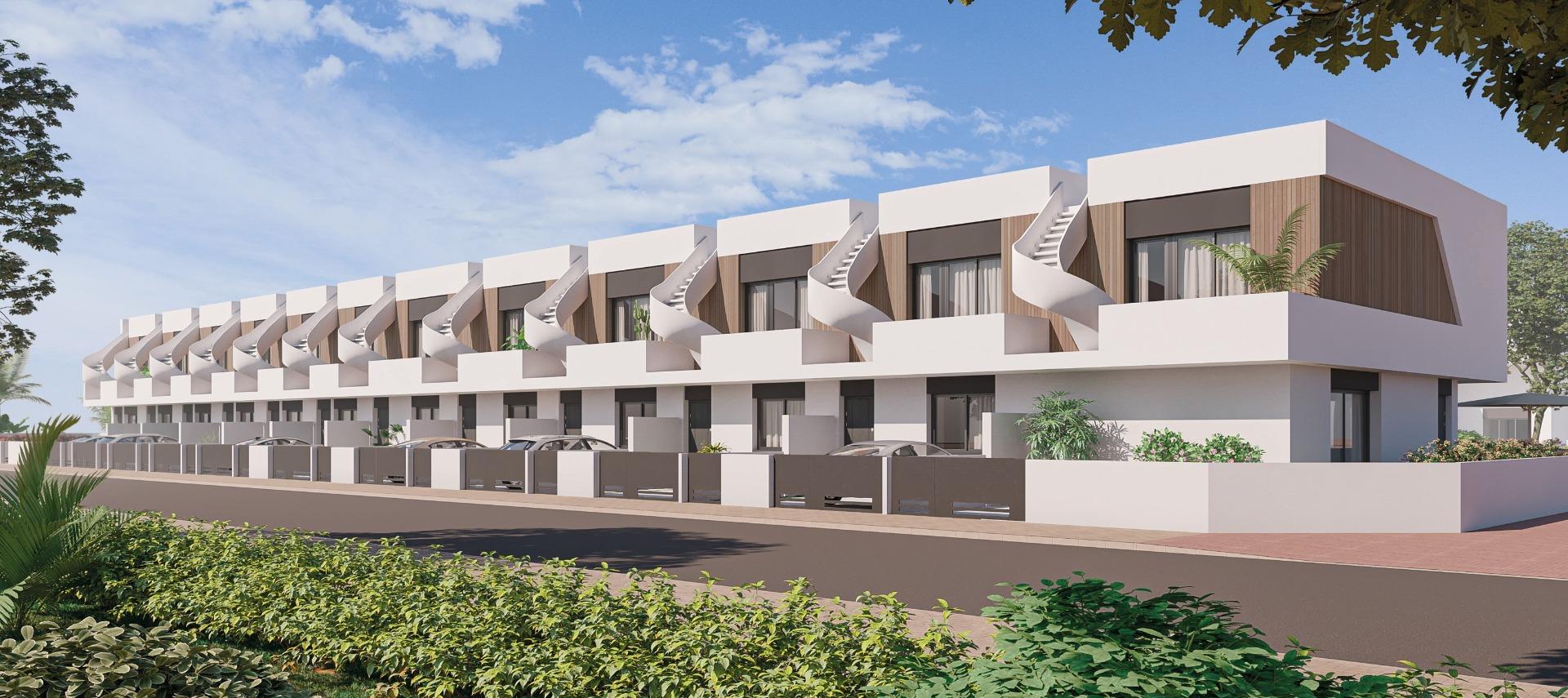 New build townhouses and corner townhouses in pilar de la horadada