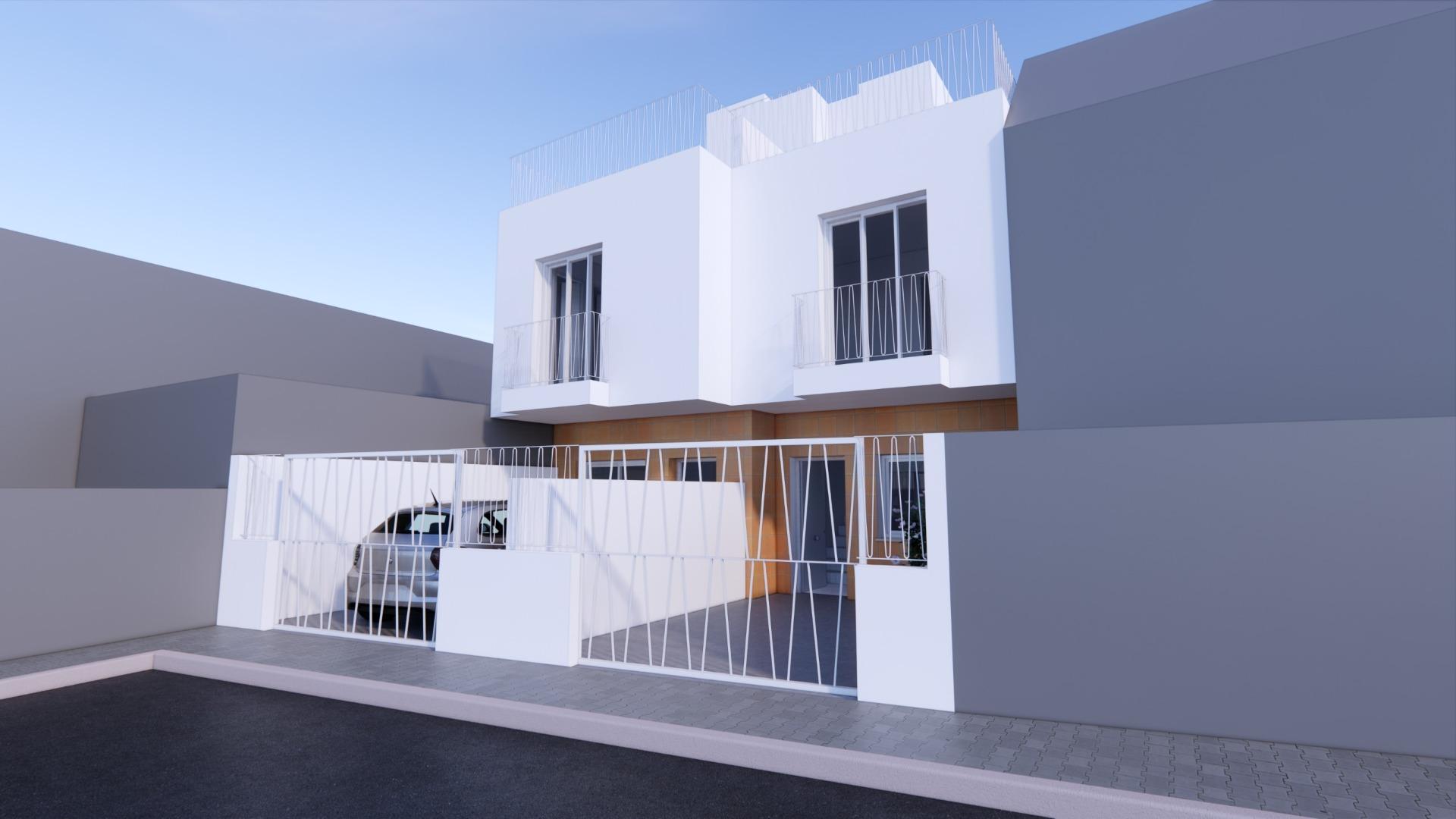 New build townhouses 50 m from the beach in la azohia cartagena