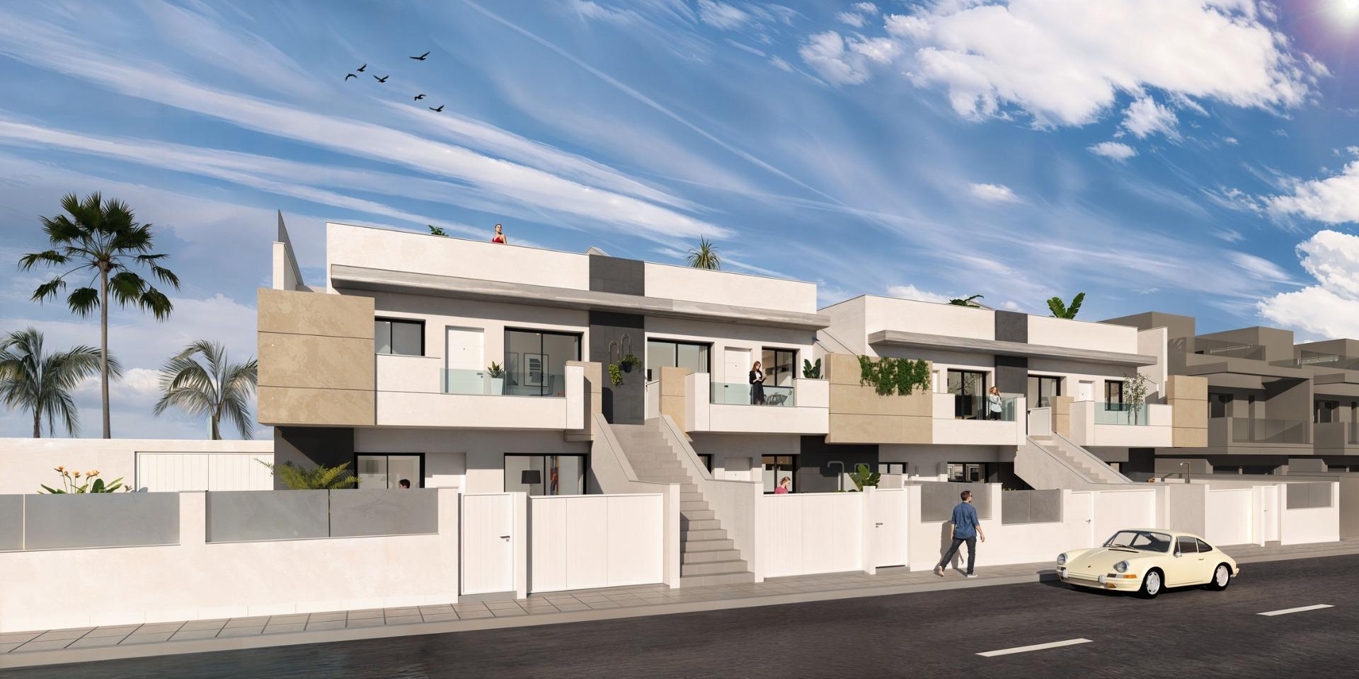 Modern new build bungalows for sale in san pedro del pinatar near the beach