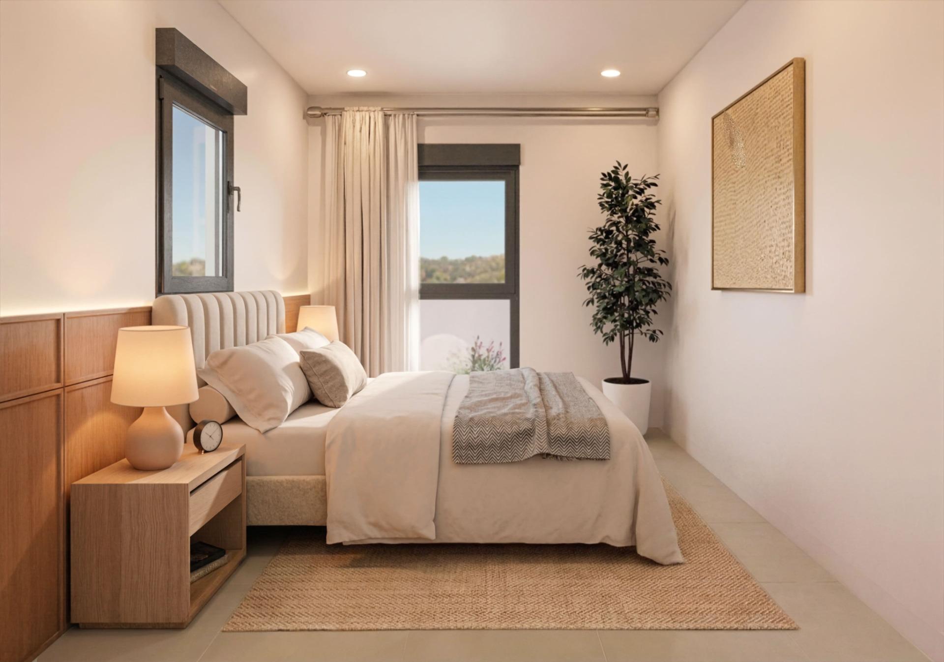 New build villas in camposol golf (mazarron-murcia) with private solarium and basement