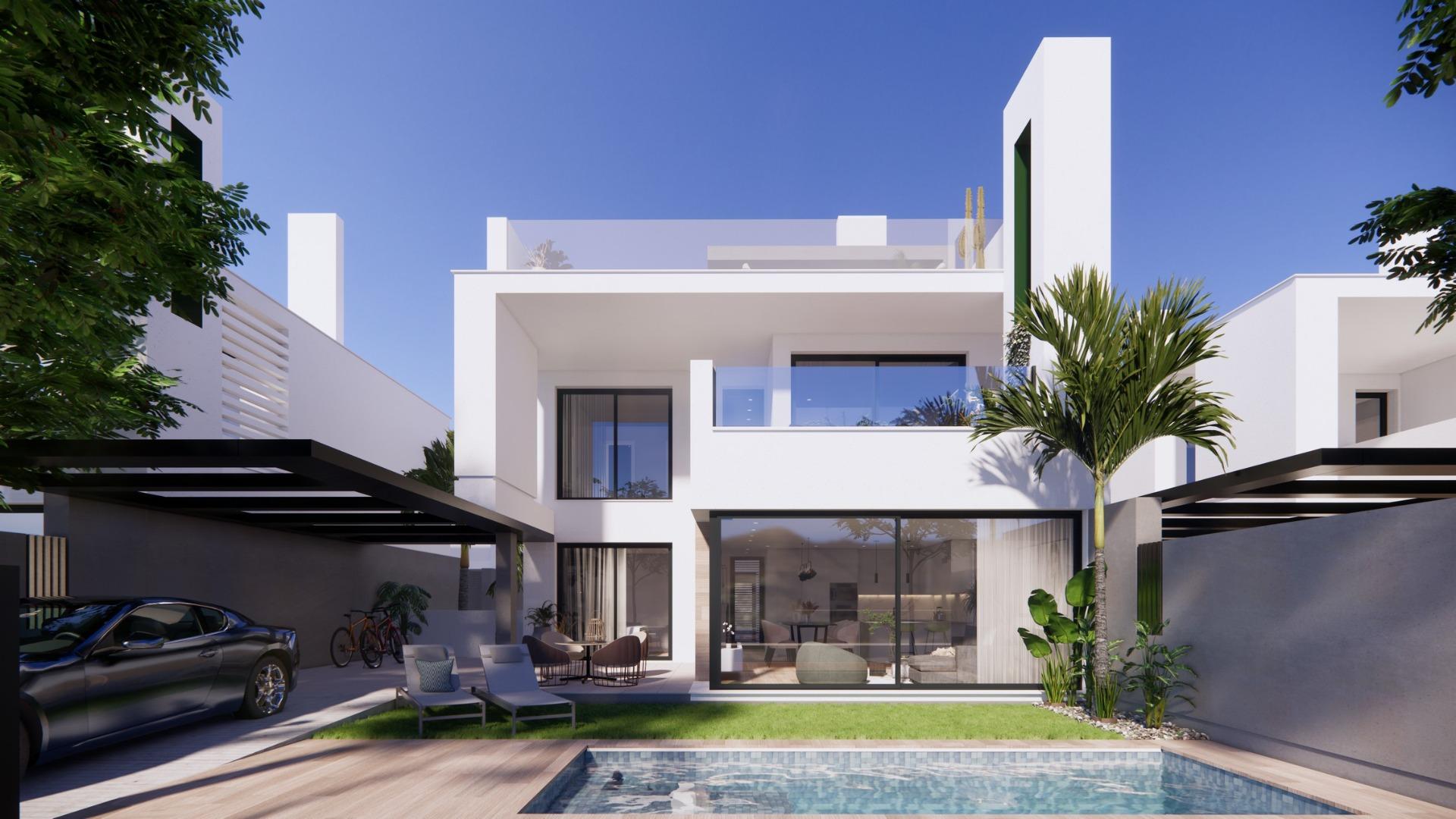 New build villas in private gated resort in province of murcia