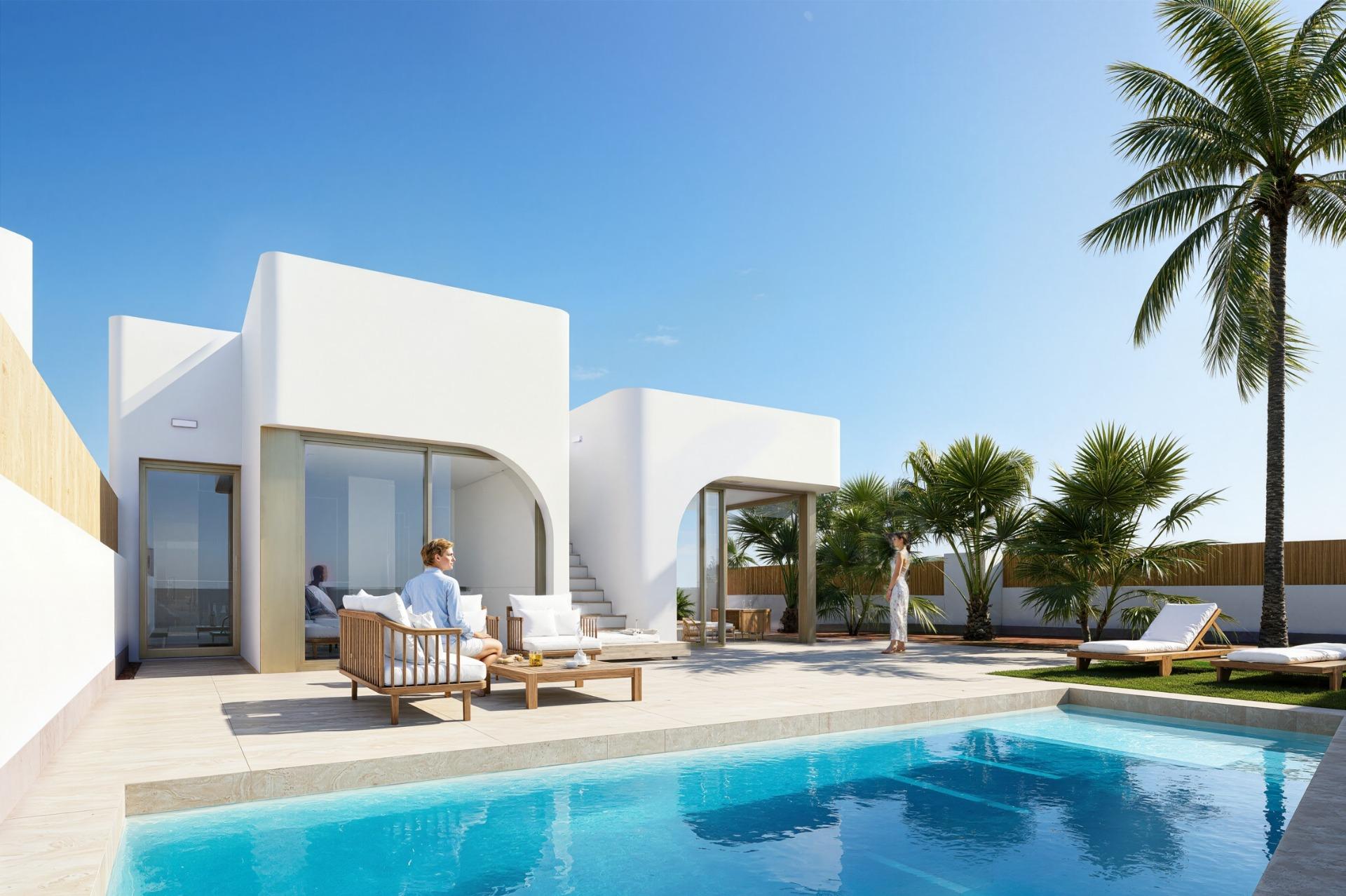New build residential complex in los alcázares on the frontline of serena golf