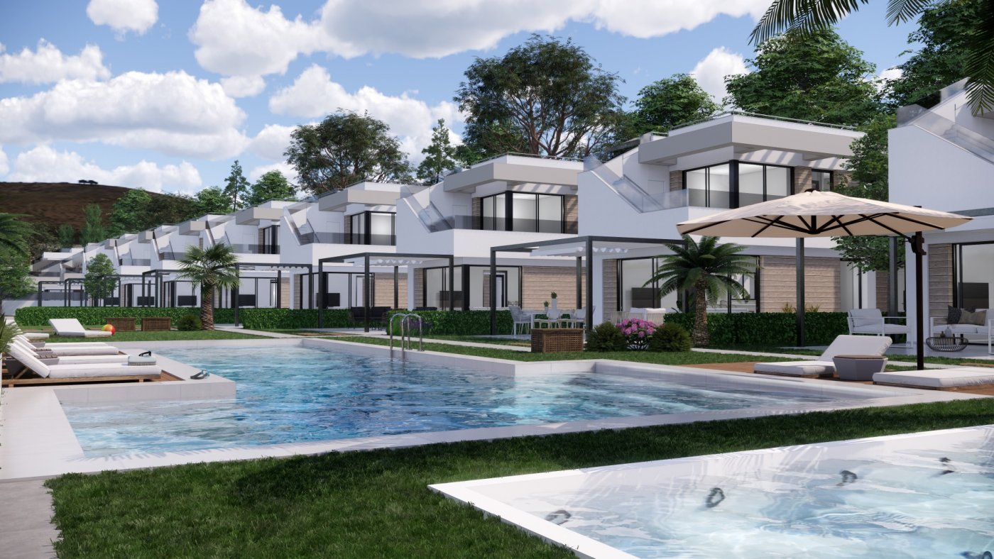 New build villas in pilar de la horadada on the golf course