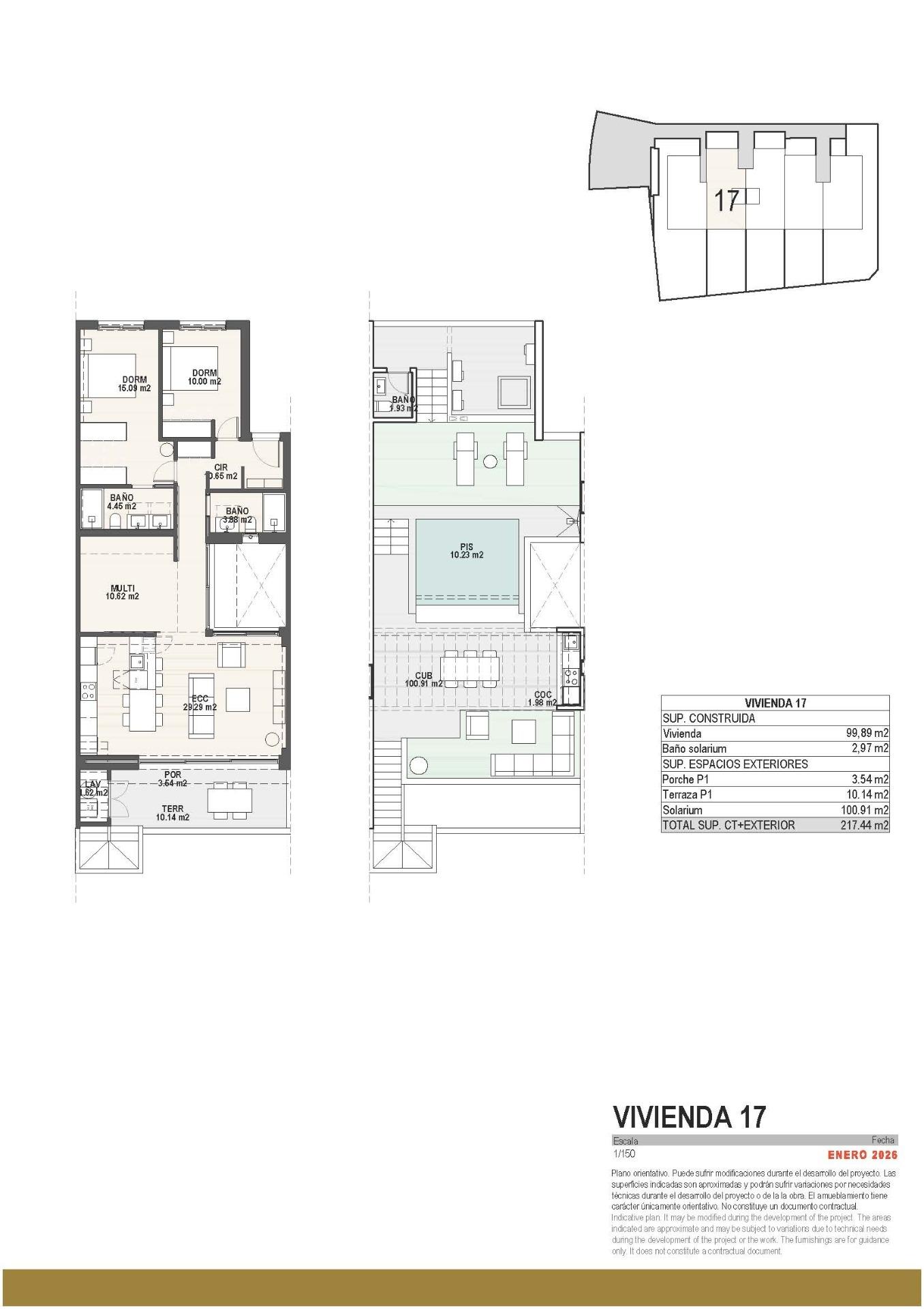 Boutique development of new build homes with private pools in pilar de la horadada