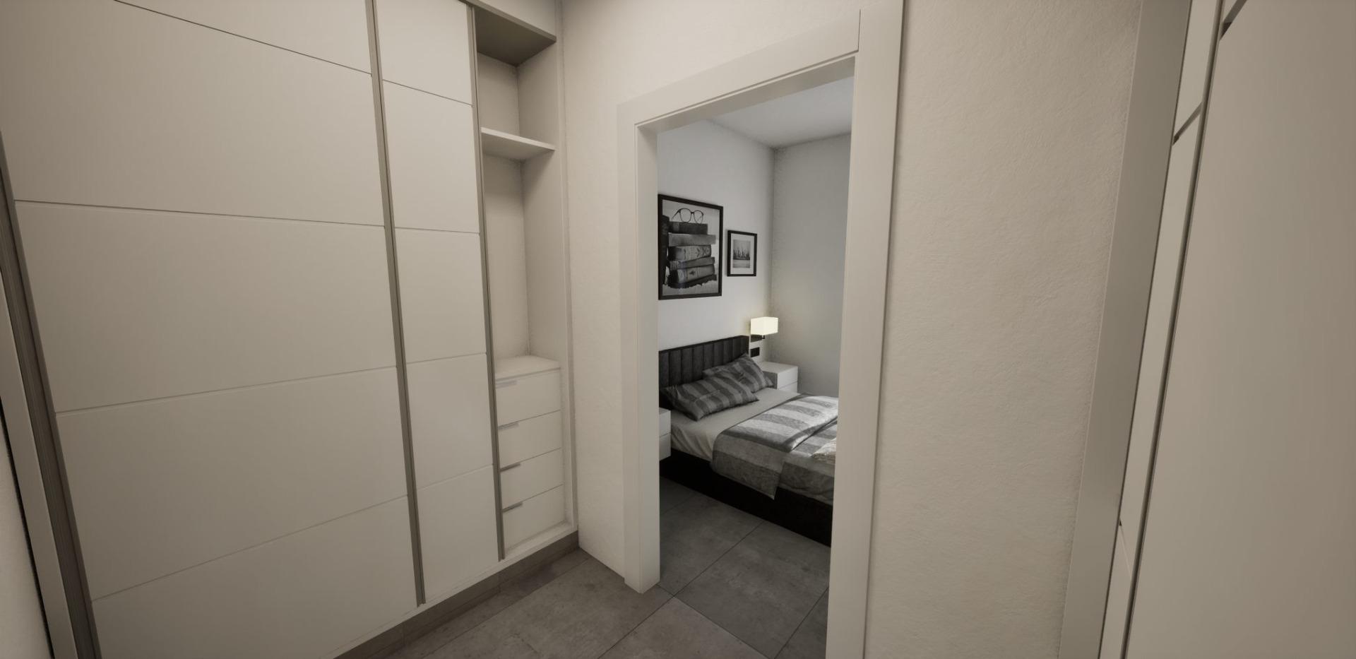 New build semidetached corner villas for sale in torre pacheco with private pool and solarium