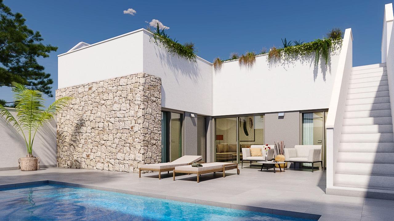 New build semi-detached villas in pilar de la horadada