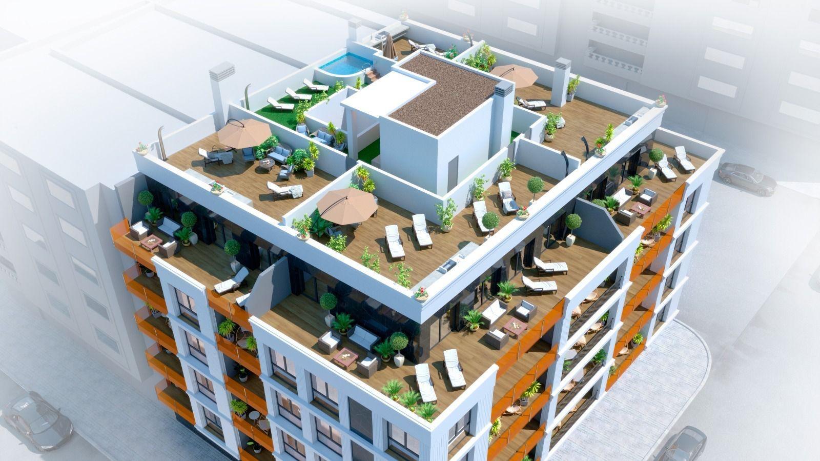 Modern new build apartments in central torrevieja costa blanca